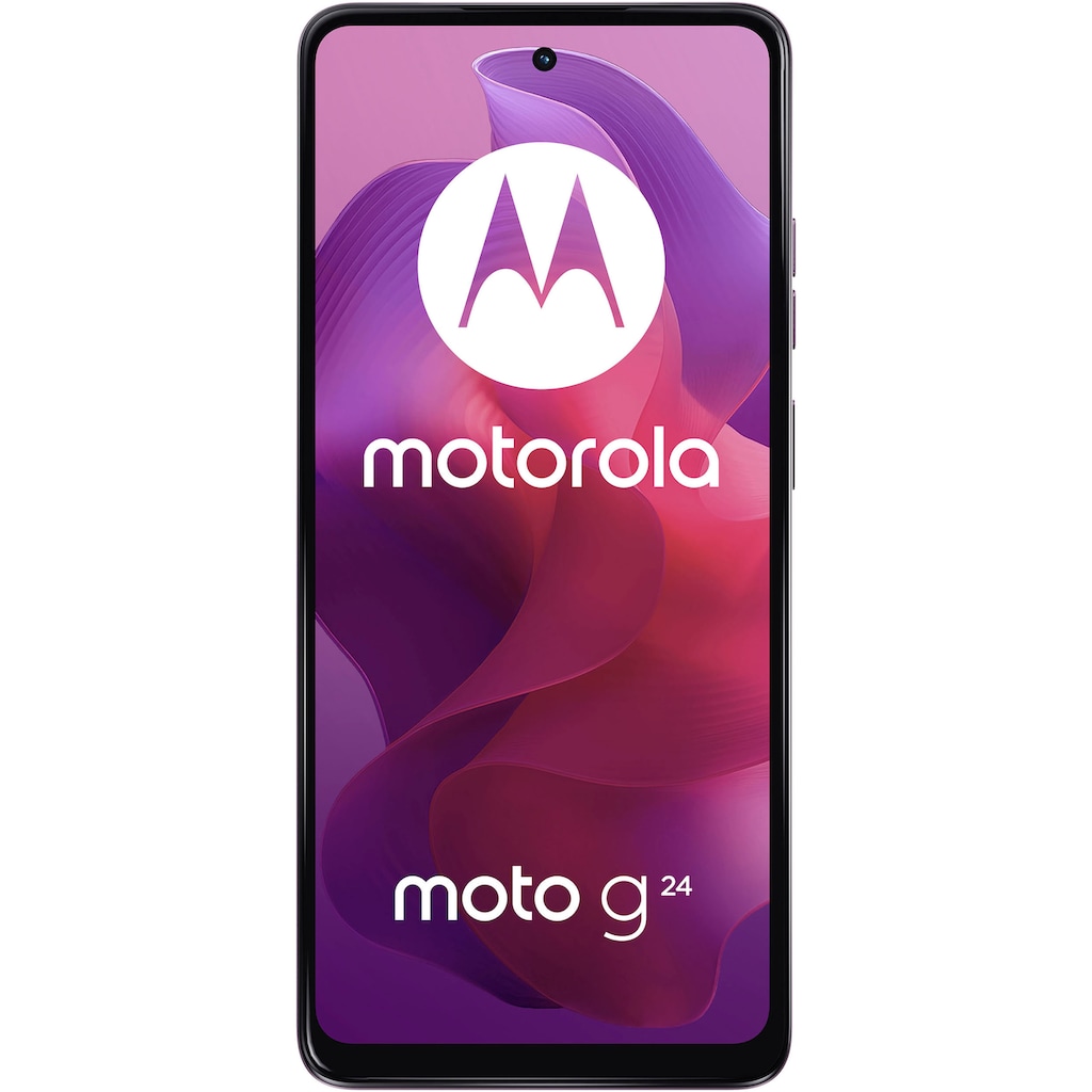 Motorola Smartphone »Moto G24«, Pink Lavender, 16,66 cm/6,56 Zoll, 128 GB Speicherplatz, 50 MP Kamera