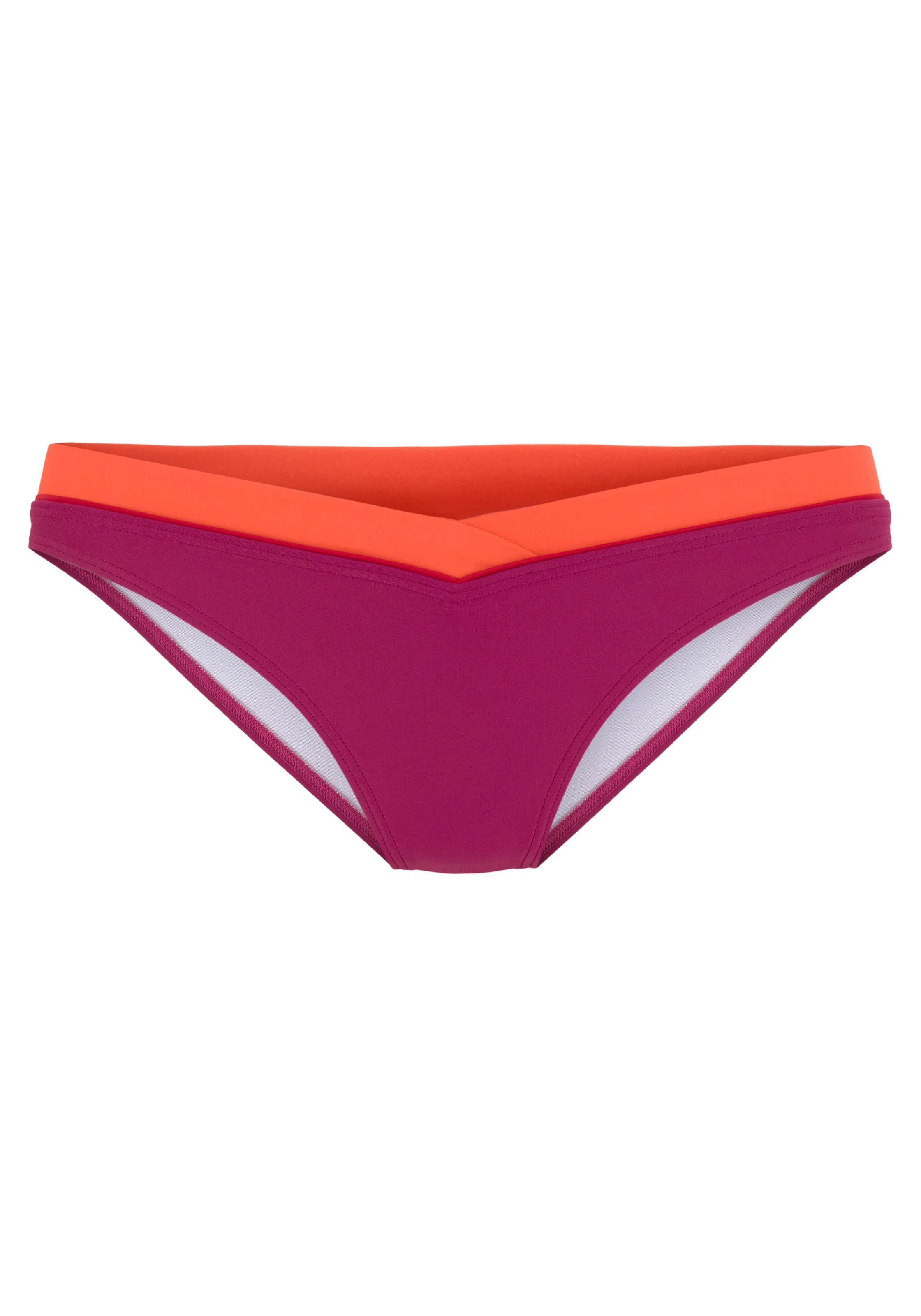 s.Oliver Bikini-Hose »Yella«, mit kontrastfarbenen Details und V-Bund