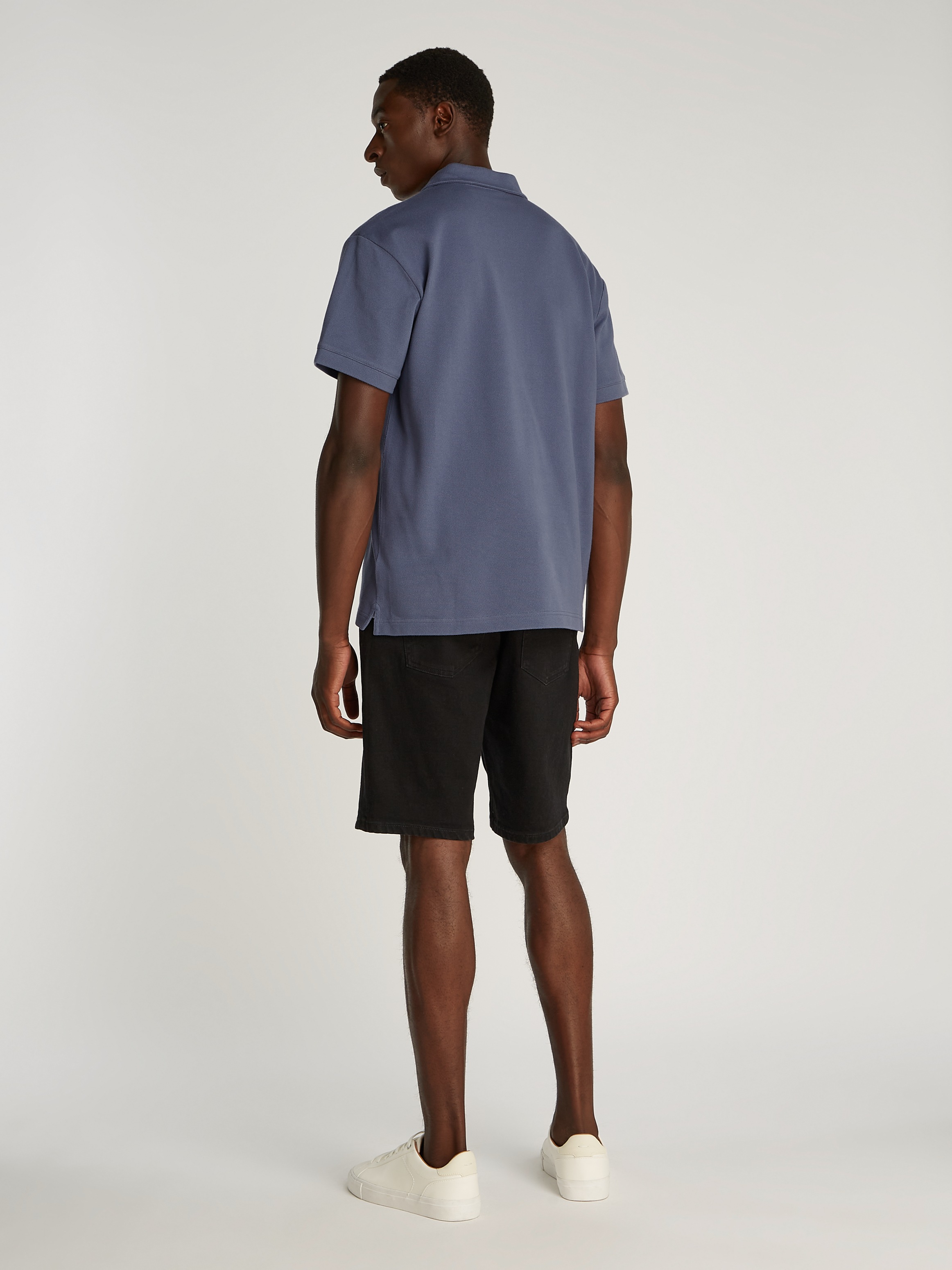 Calvin Klein Jeans Poloshirt »WOVEN LABEL POLO«, Logodruck
