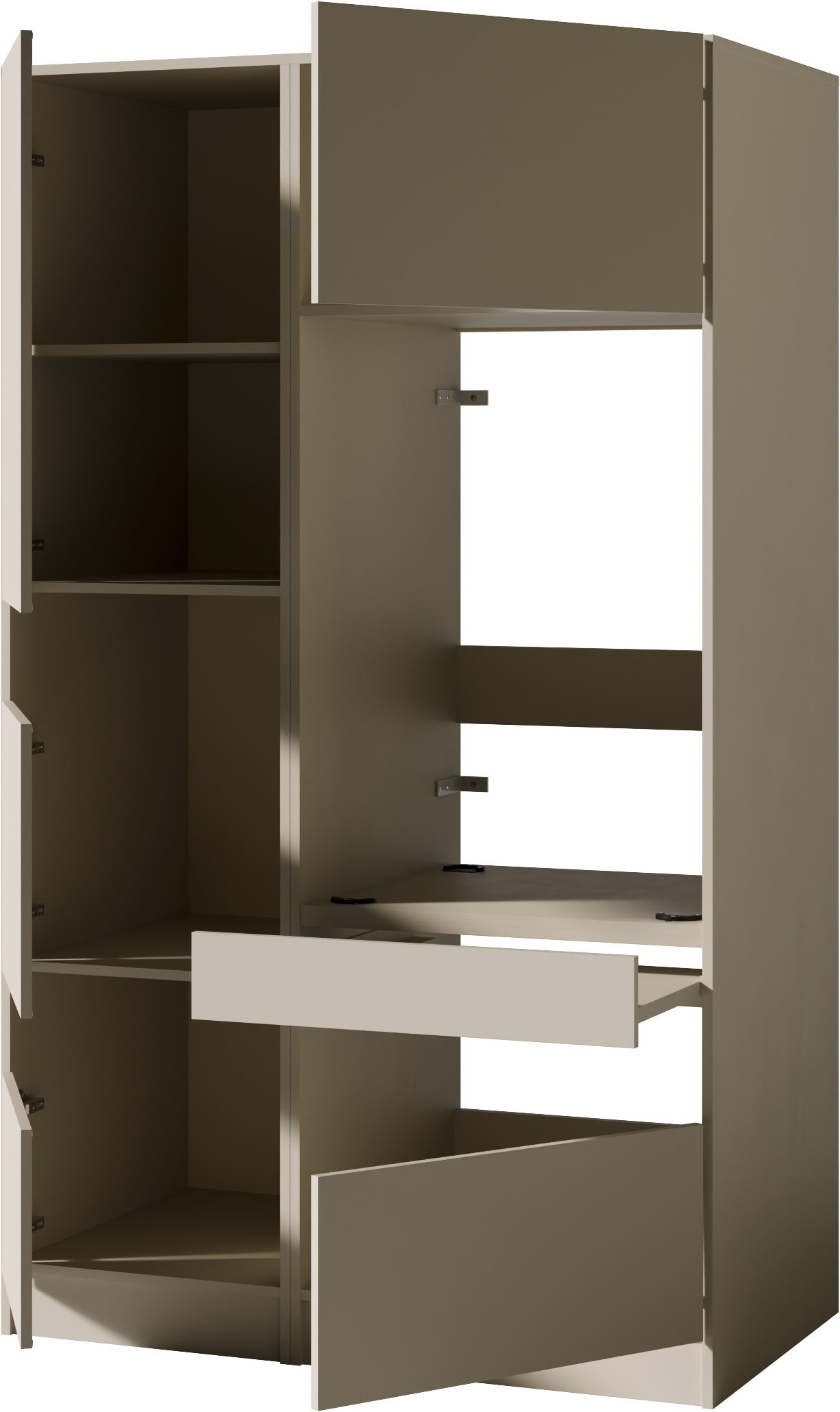 BASIC by Balculina Mehrzweckschrank-Set »Washhome B/T/H 118x68x200 cm« 2 Stk. tlg.