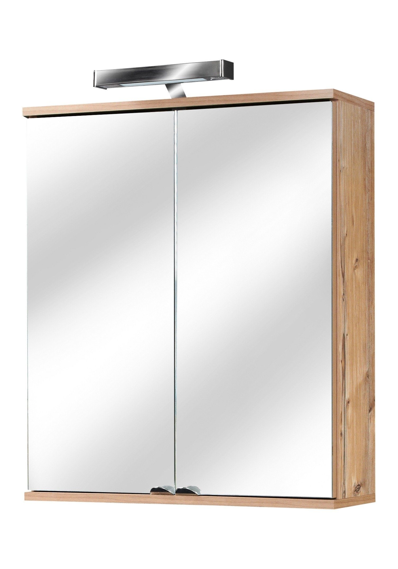Schildmeyer Spiegelschrank »Isola«, Breite 60 cm, 2-türig, LED-Beleuchtung, Schalter-/Steckdosenbox, Made in Germany