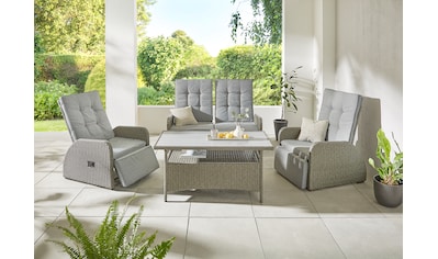 Gartenlounge-Set »Vigo«, (Set, 8 tlg., 2x Sessel, 1x 2er Sofa, 1x Tisch 120x60x60cm,...