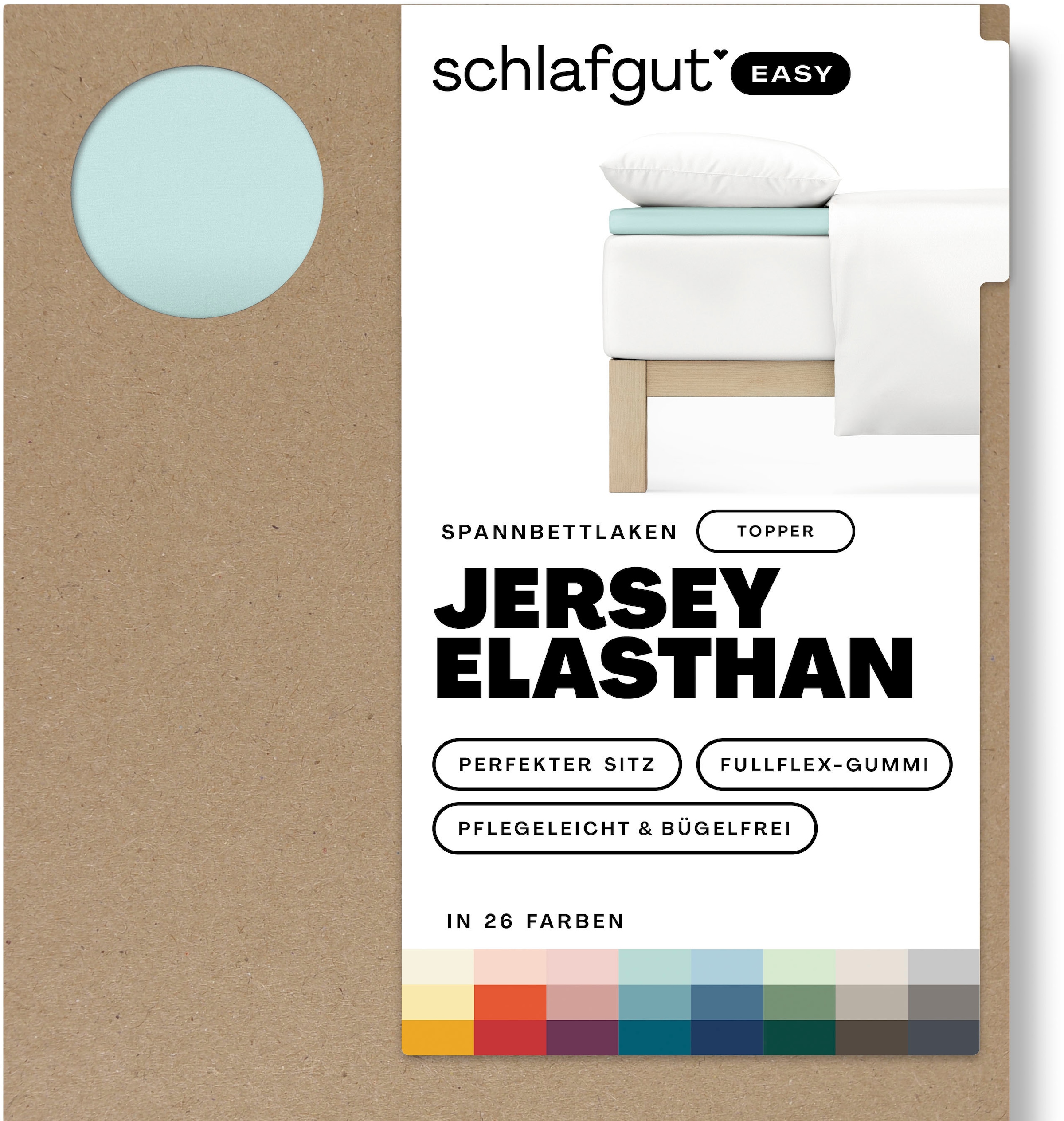 Schlafgut Spannbettlaken »EASY Jersey Elasthan Topper«, MADE IN GREEN by OEKO-TEX®