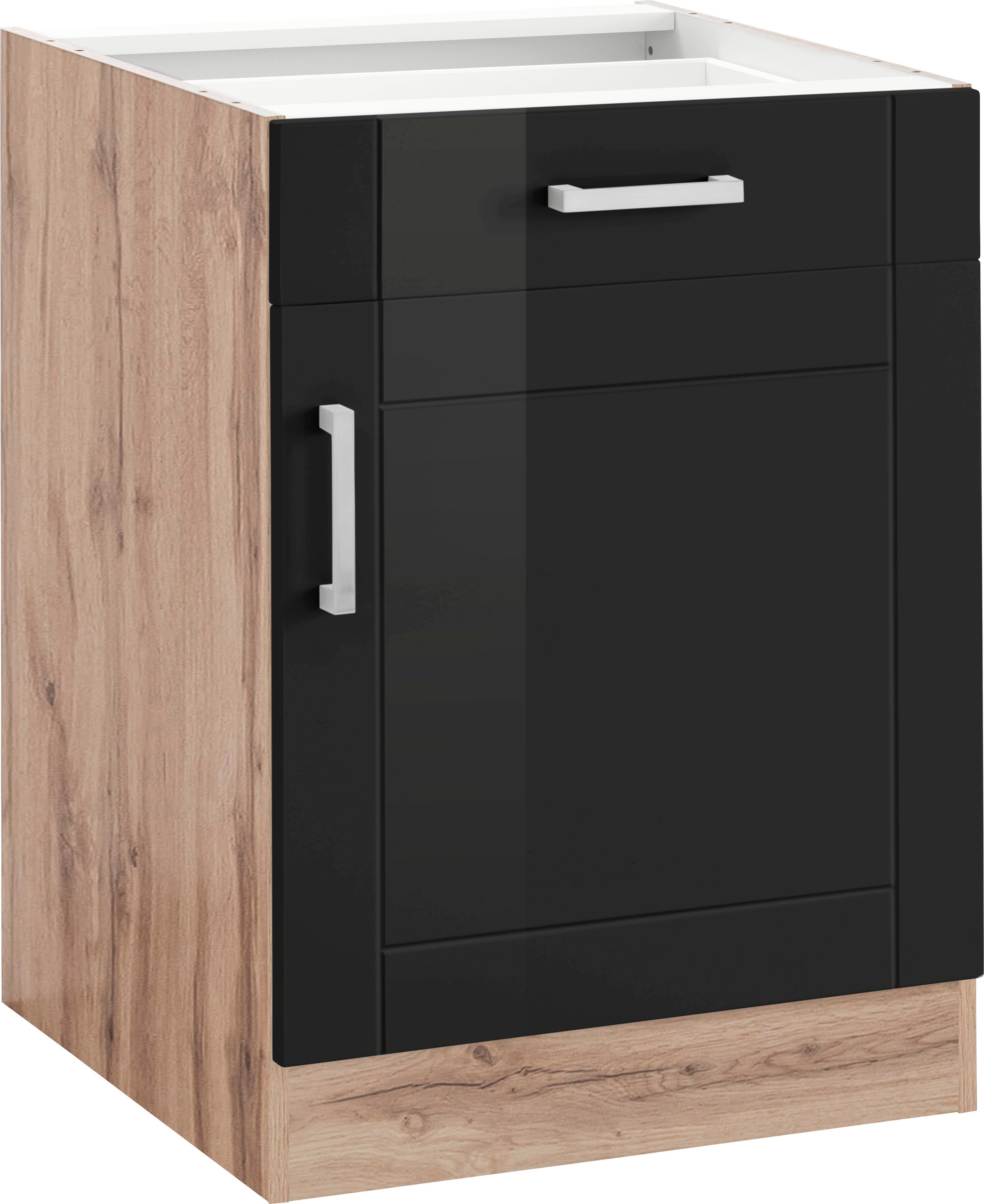 HELD MÖBEL Unterschrank »Tinnum«, 60 cm breit, MDF-Fronten, Metallgriff, 1 Schubkasten, 1 Tür