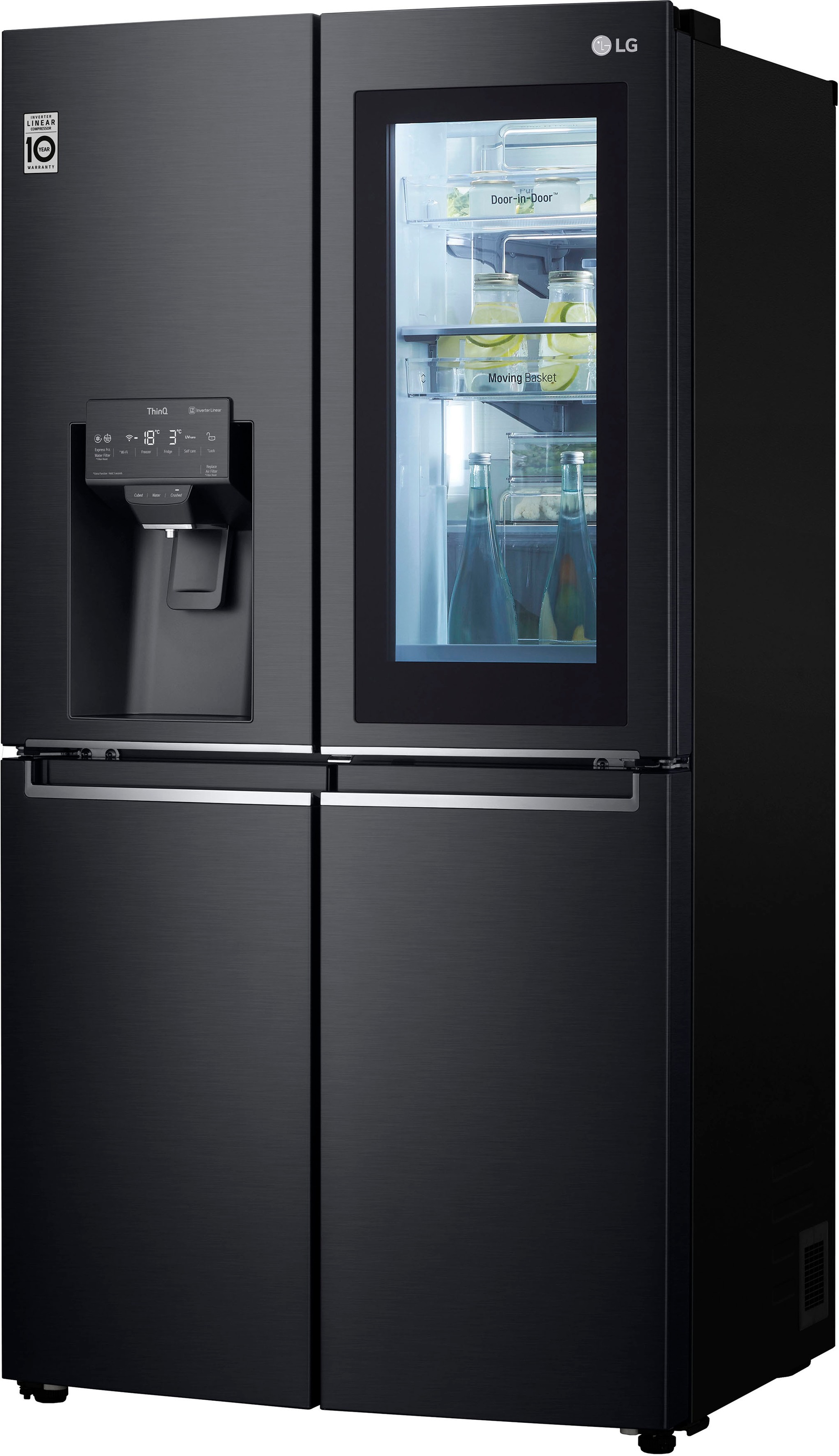 LG Side-by-Side InstaView® MultiDoor »GMX945MCCF«, Craft Ice Bereiter, InstaView™