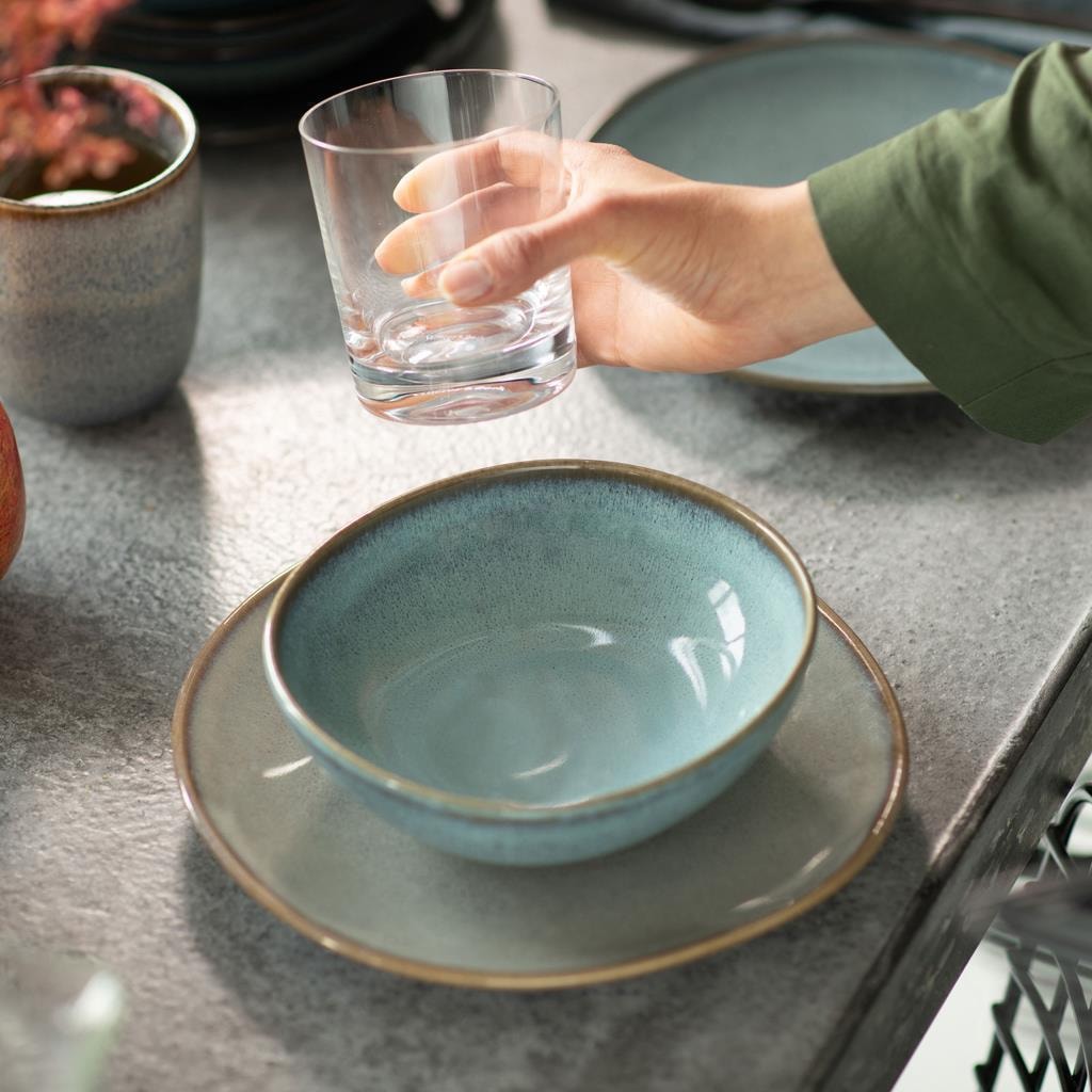 like. by Villeroy & Boch Geschirr-Set »Einsteiger-Set Lave 8er Set« Spülmaschinengeeignet, Mikrowellenfest
