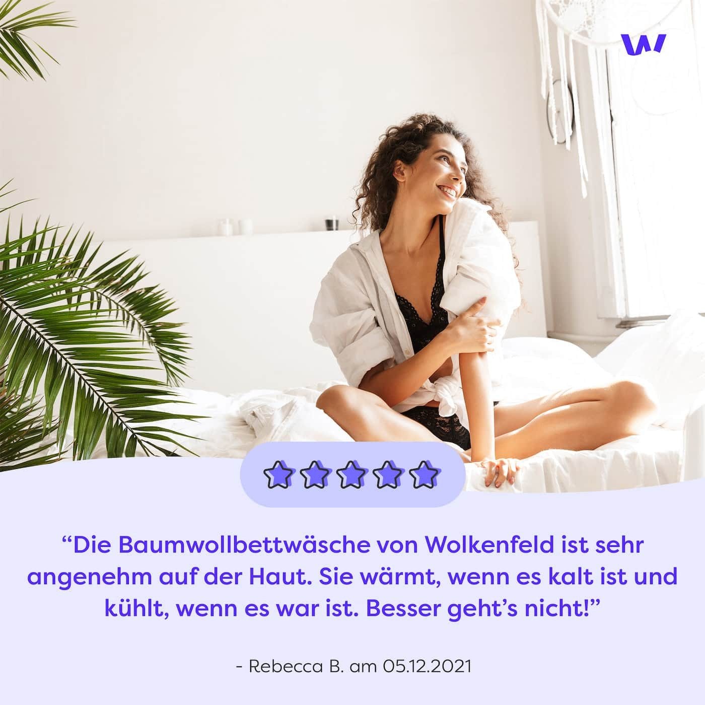 Wolkenfeld Bettwäsche »Renforcé Bettwäsche Baumwolle - Natürlich weiches Schlafgefühl« 2 Stk. tlg. 135x200 cm, 155x220 & Übergrößen I inkl. Kissenbezüge 80x80 I uni