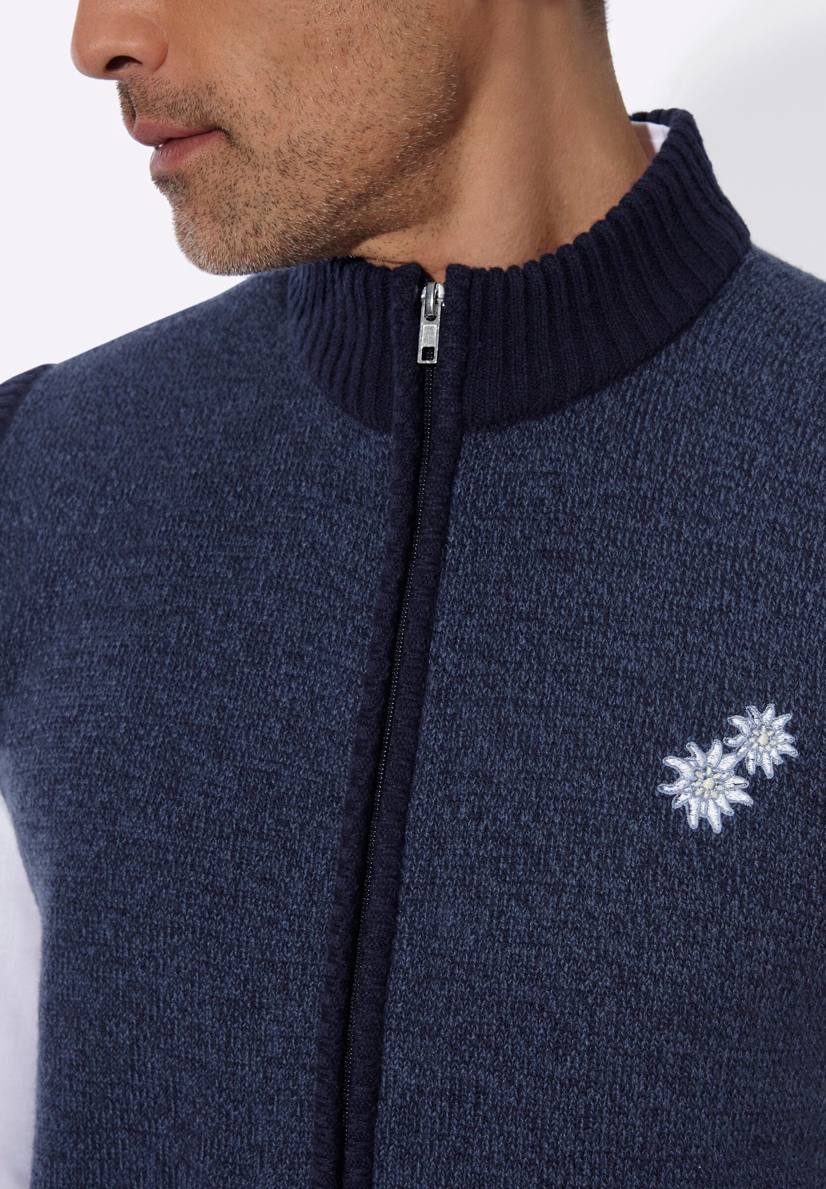 Sieh an! Strickweste »Strickweste Strickweste in Melange-Optik«