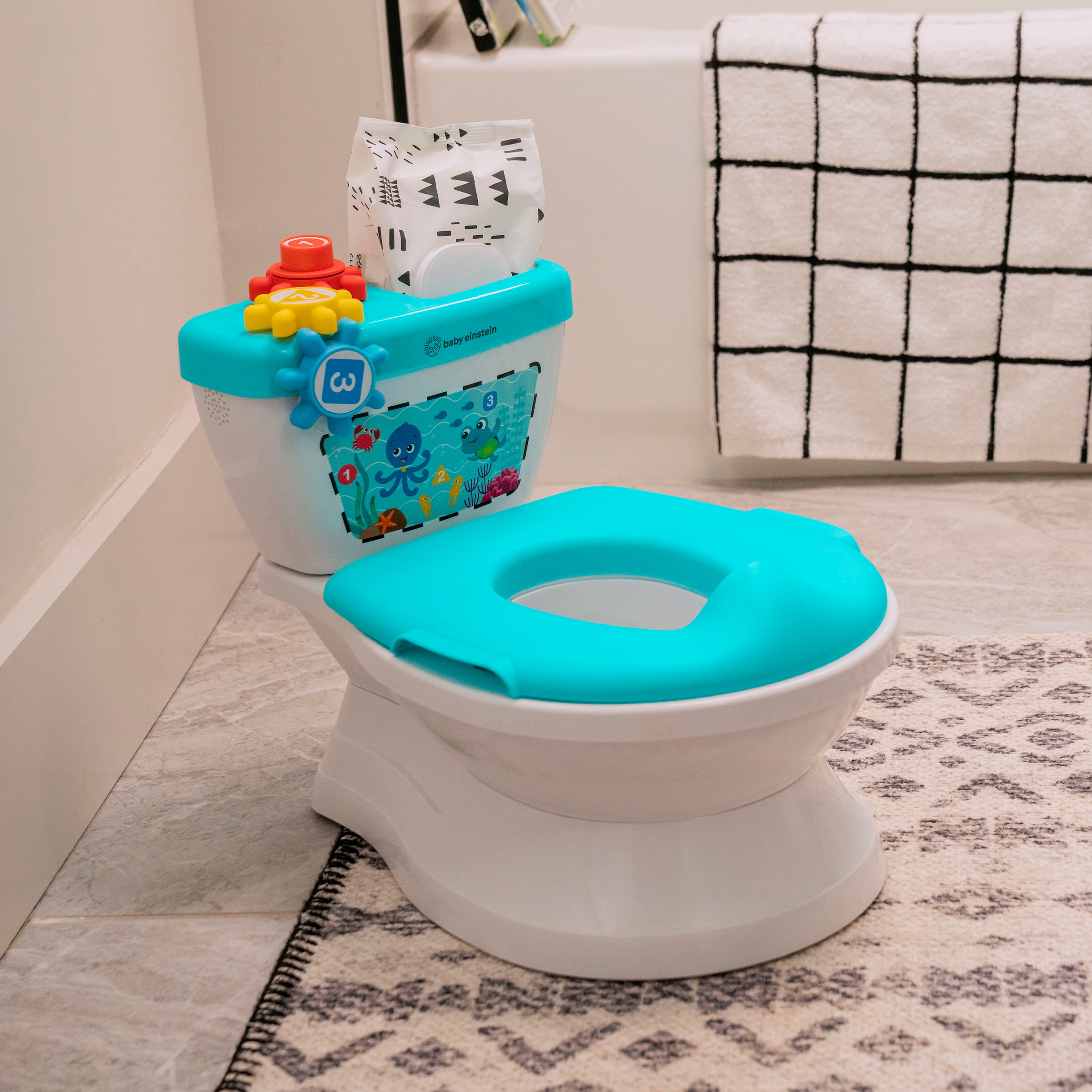 Baby Einstein Toilettentrainer »Geared for Success™ 2-in-1 Potty Training System«, mit Sound