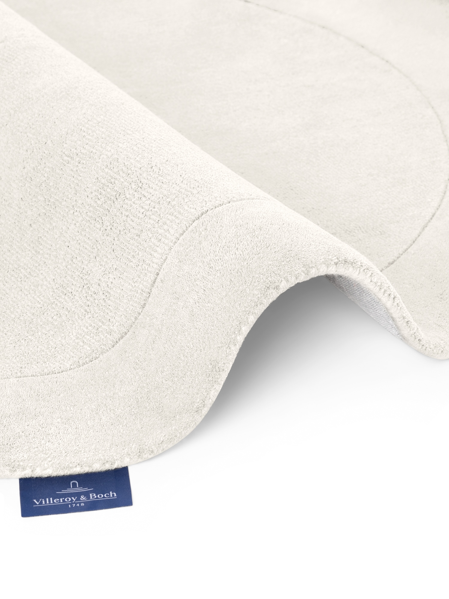 Villeroy & Boch Teppich »Wollteppich Kivi« rechteckig 17 mm Höhe Handgewebt, Wolle, Bordüre, Einfarbig, Läufer, Wohnzimmer, Organisch