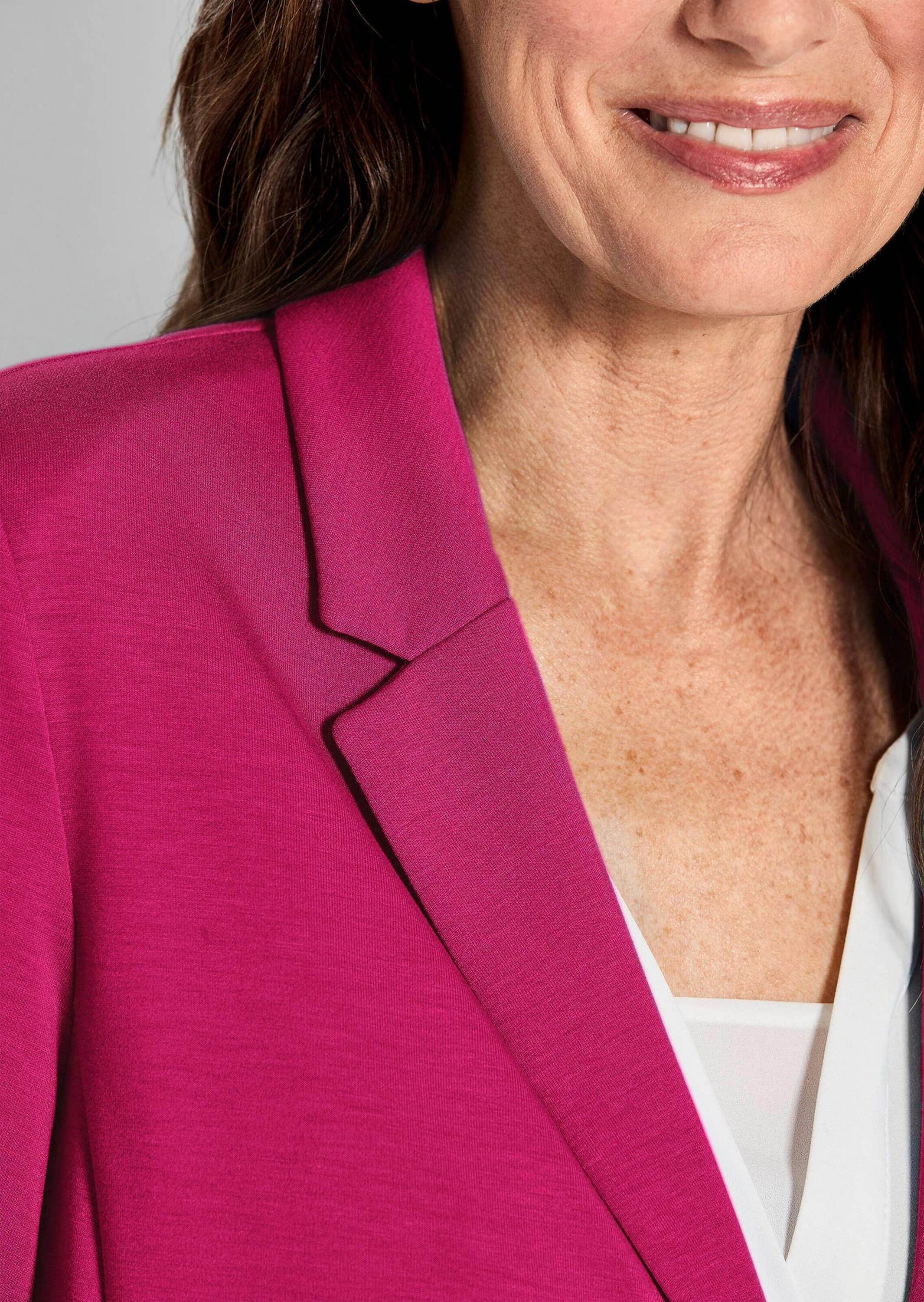 GOLDNER Jackenblazer »Kurzgröße Damenblazer mit Reverskragen und Paspeltaschen«