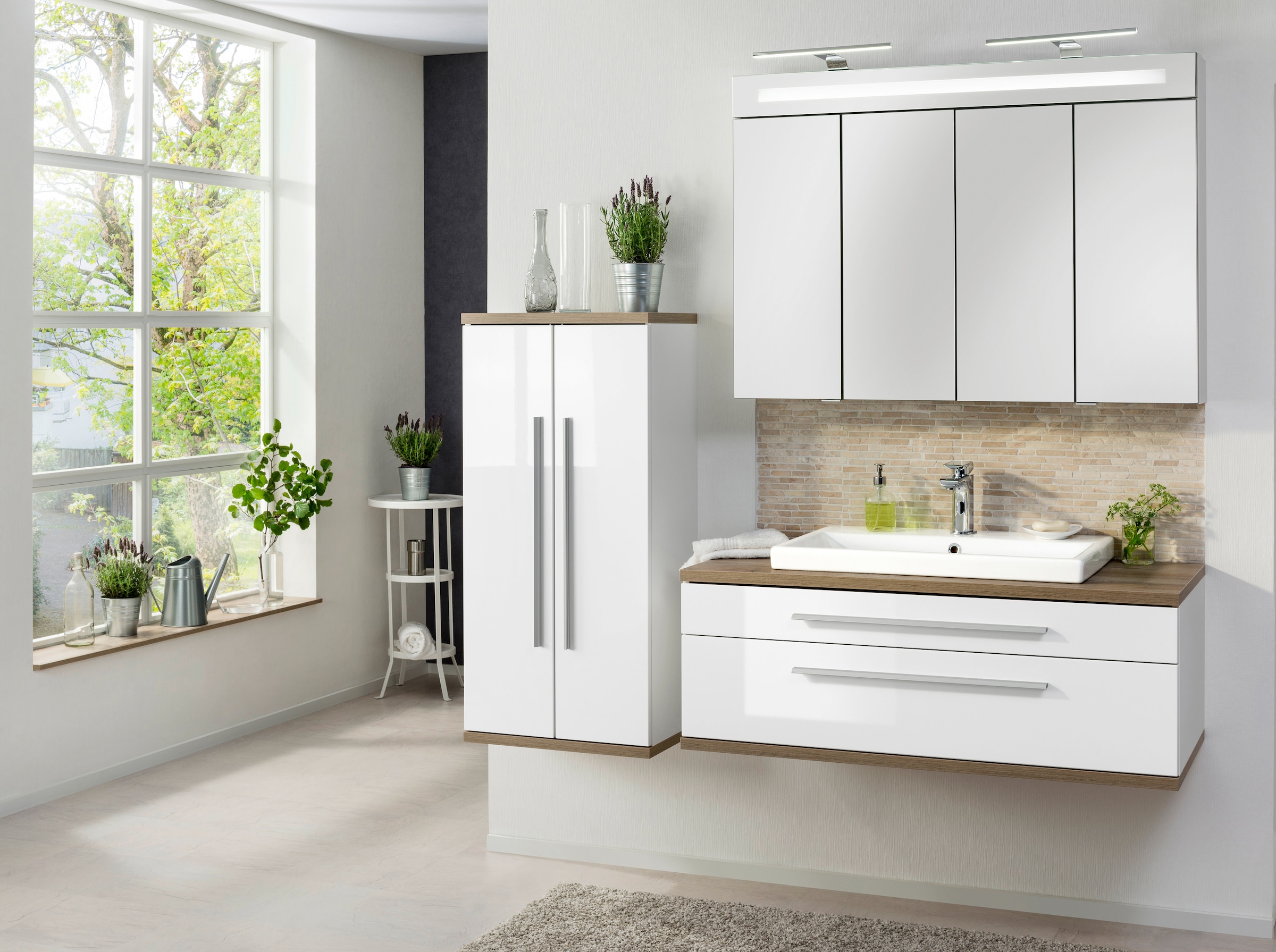 FACKELMANN Midischrank »Stanford«, Badmöbel Badmöbel Breite 50,5 cm