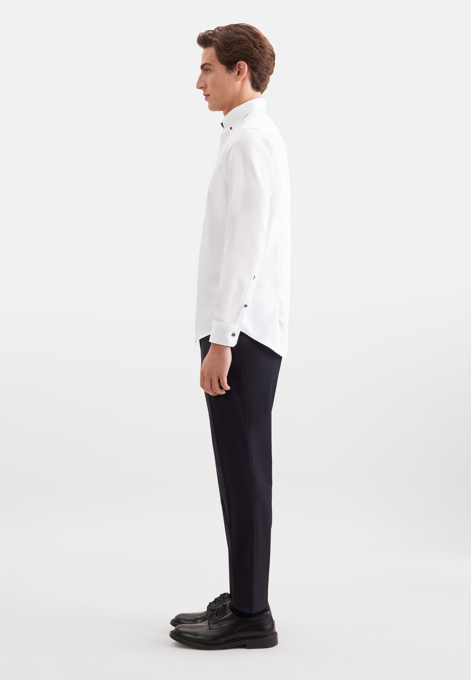 seidensticker Businesshemd »Schwarze Rose« Slim 1/1 Button-Down-Kragen Uni