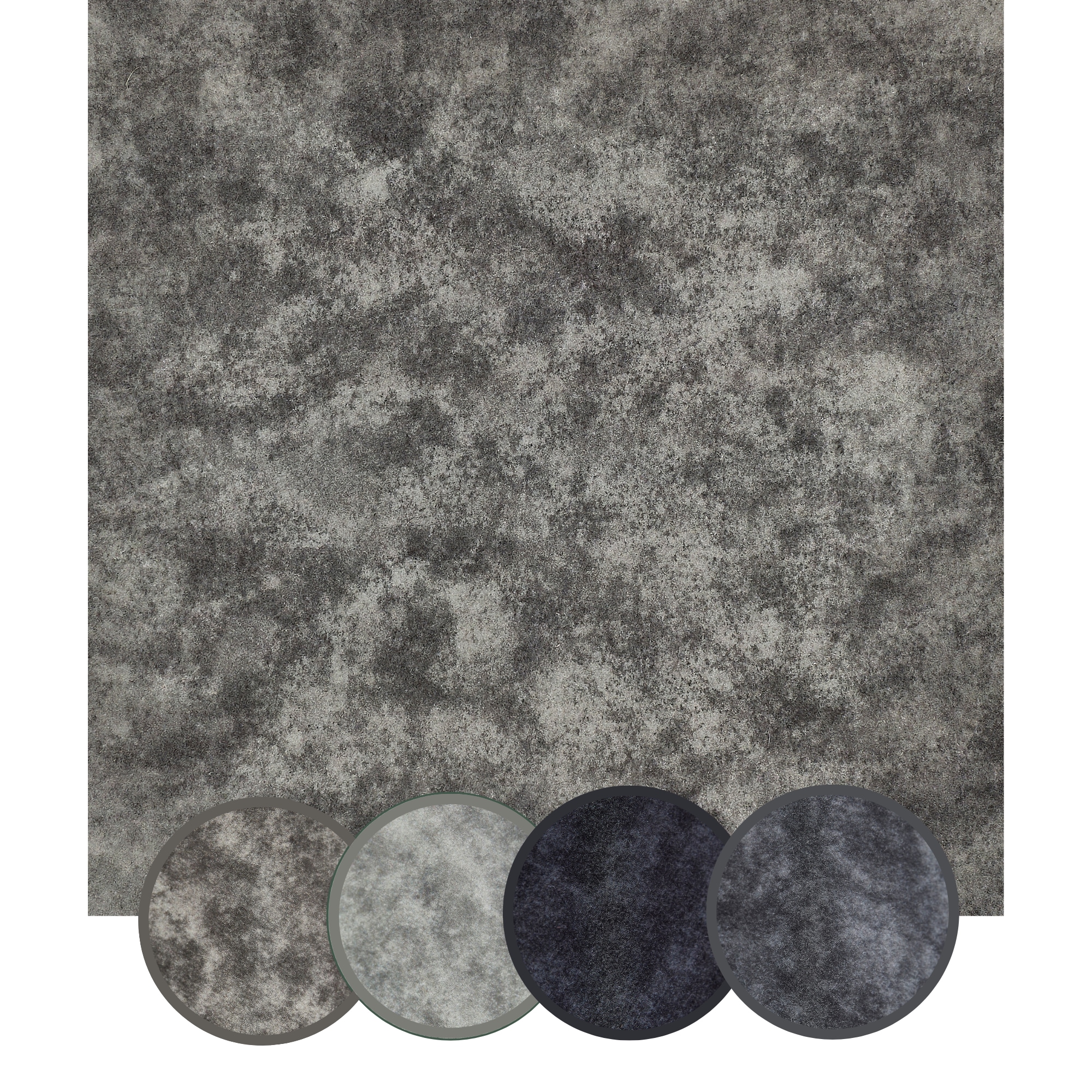Andiamo Teppichfliese »Colmar Nadelfilz«, quadratisch, 4 mm Höhe, 40x40 cm, selbstklebend, robust & strapazierfähig, 25 Stück (4 qm)