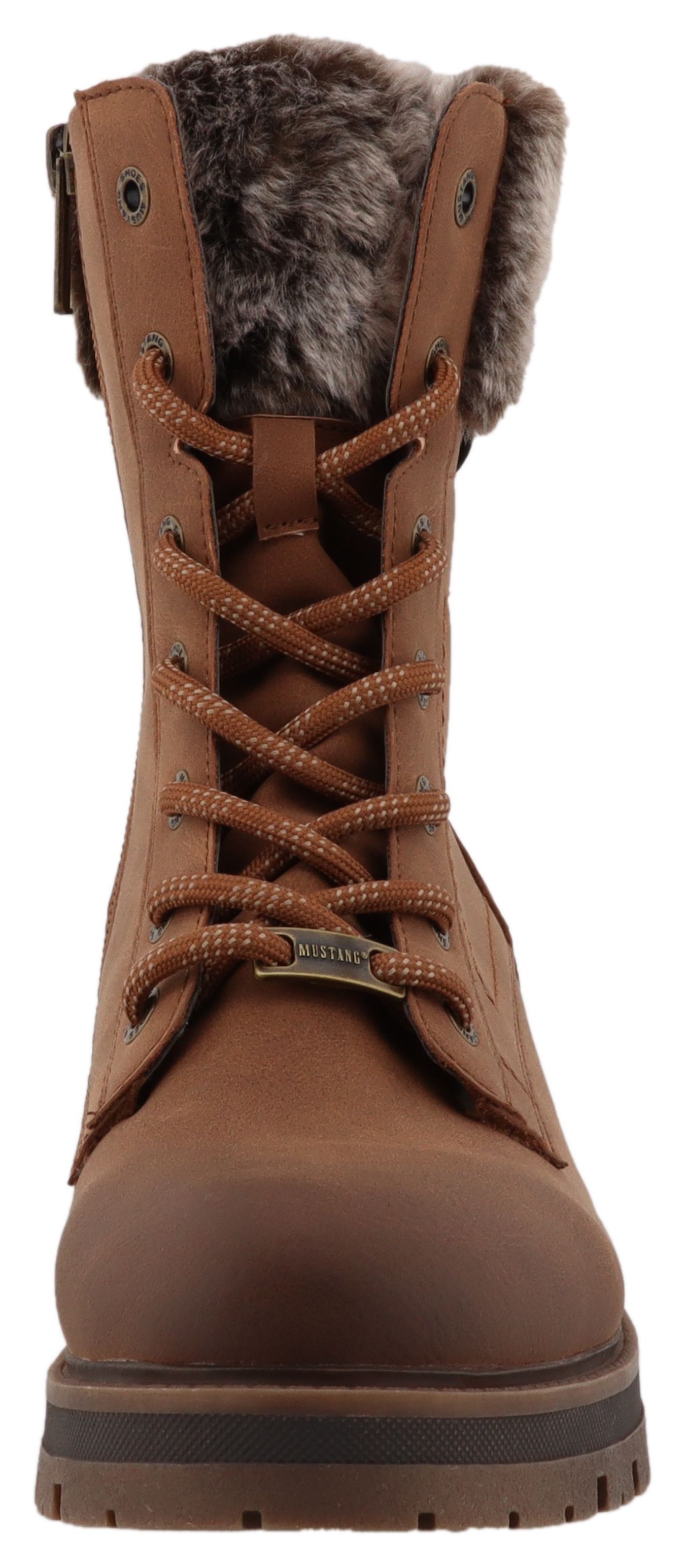 Mustang Shoes Winterstiefelette »Darleen«  Winterboots mit Fellimitatkragen