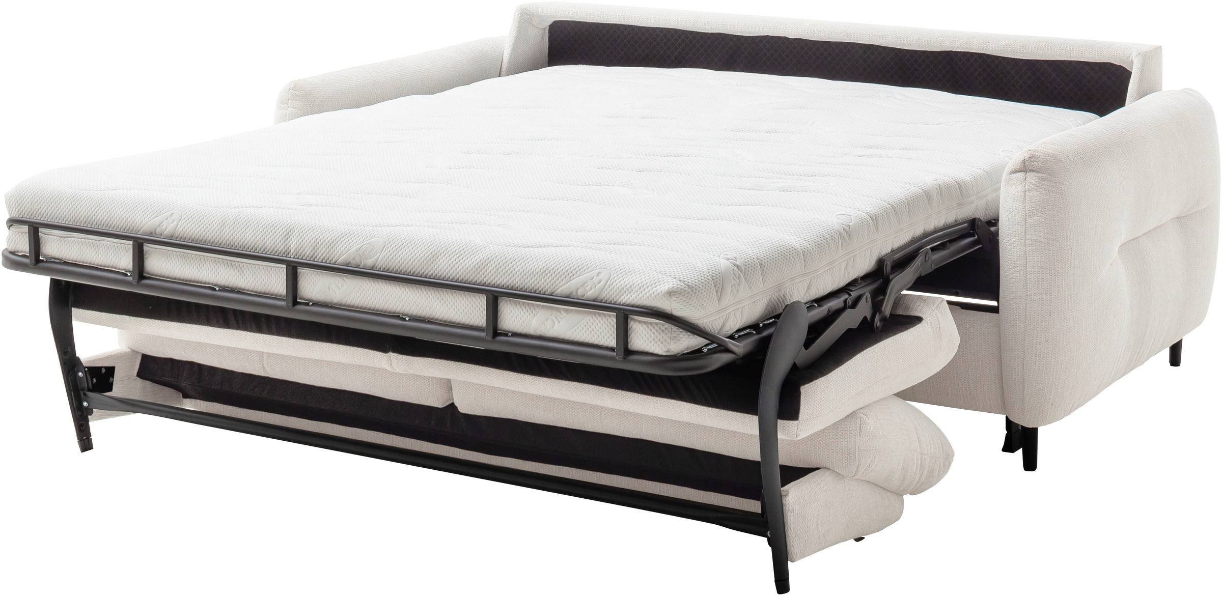 Home affaire 2,5-Sitzer »Clevina, Schlafsofa mit Kaltschaummatratze, Breite 196 cm« Sofa & Bett in einem – kinderleicht ausklappbar & freistellbar im Raum