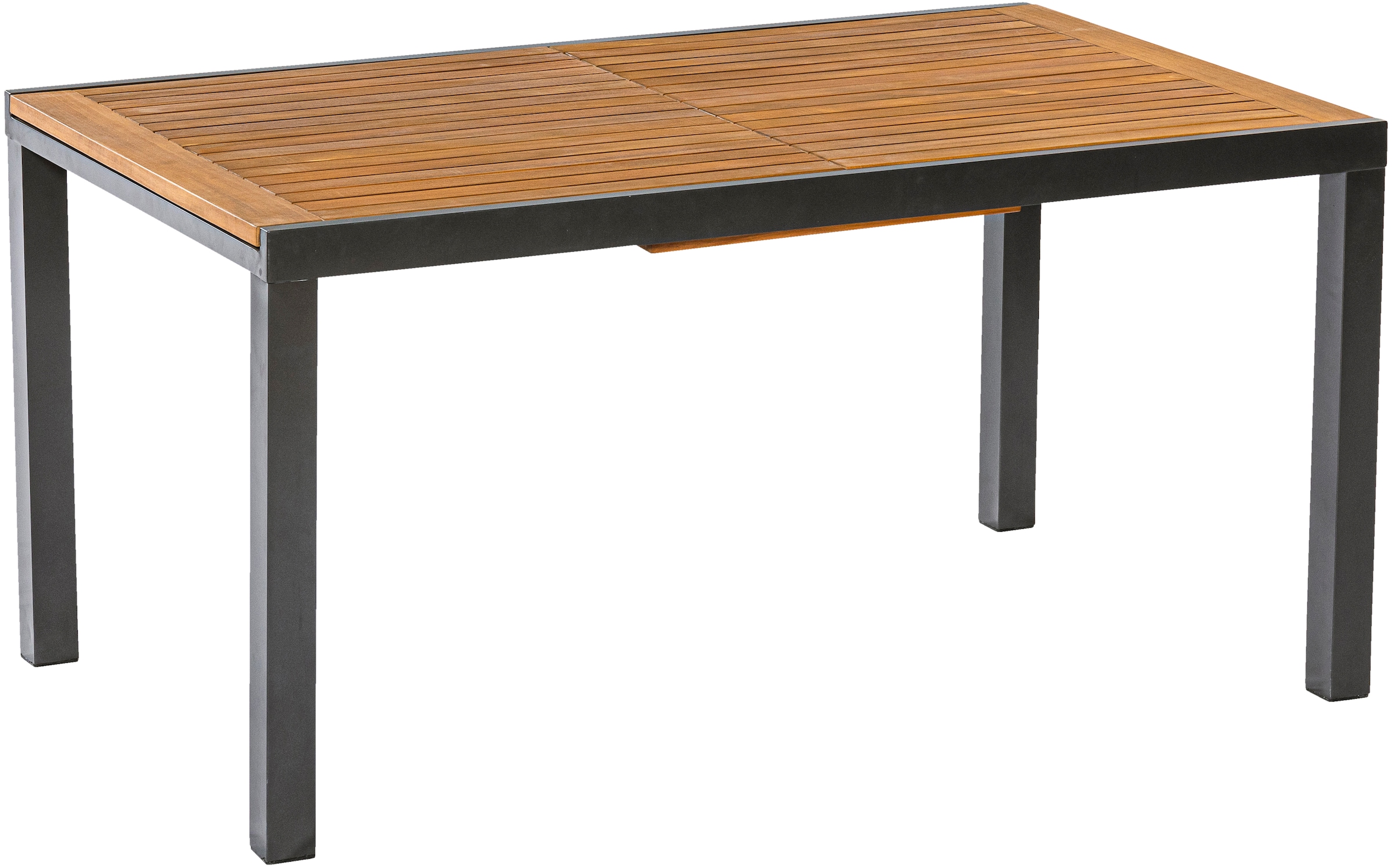 MERXX Garten-Essgruppe »Tilos« 5 Stk. tlg. 4 Klappsessel mit ausziehbarem Tisch