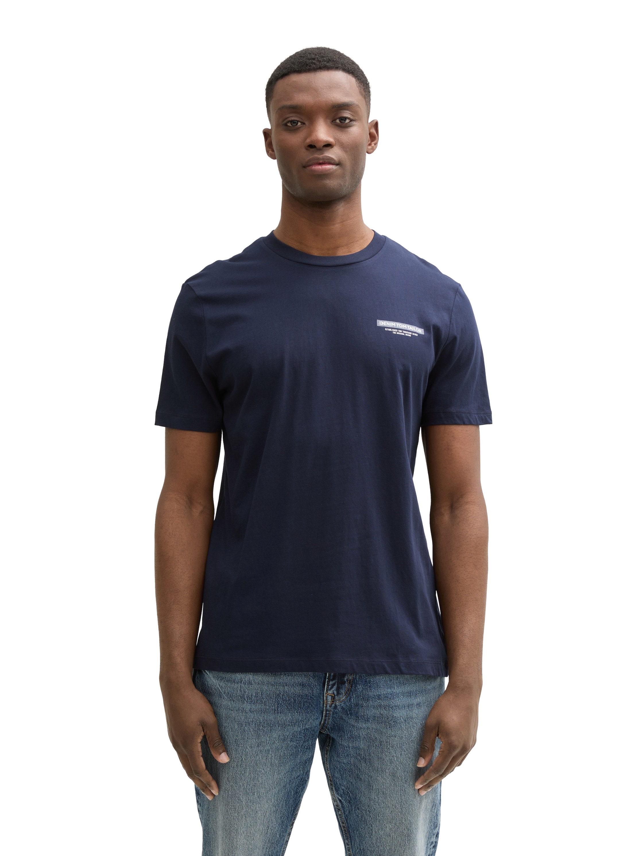 TOM TAILOR Denim T-Shirt, mit verschiedenen Logo Prints