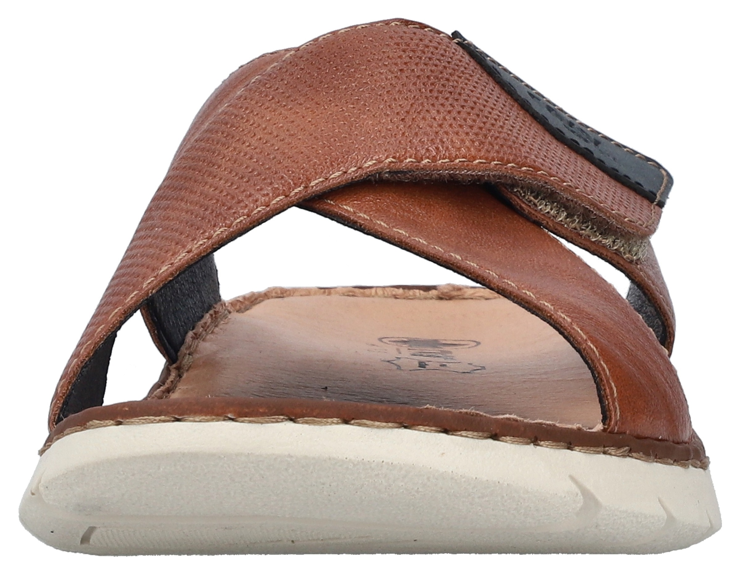 Rieker Pantolette, Sommerschuh, Schlappen, Klettschuh, mit Klettriemchen