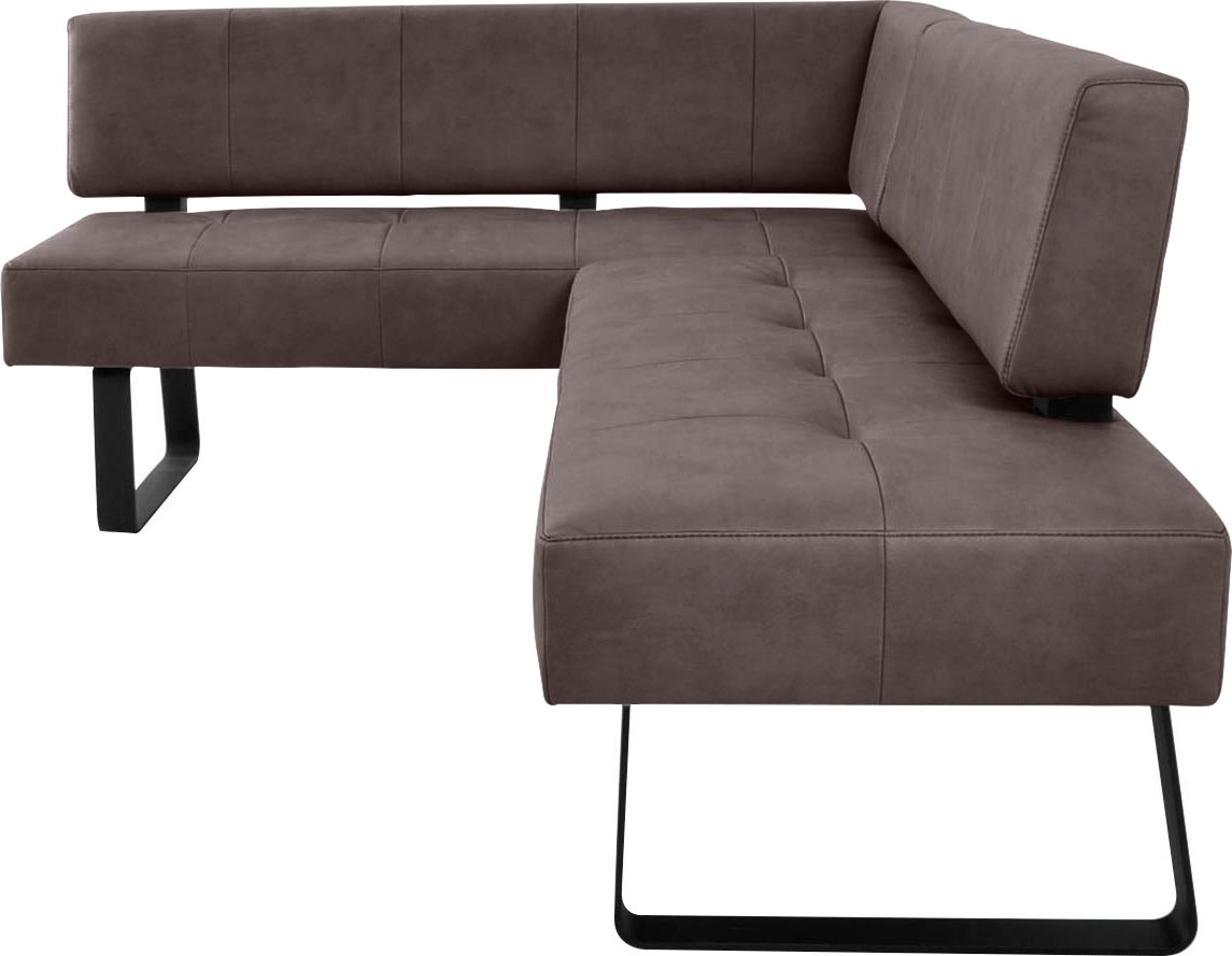 K+W Komfort & Wohnen Eckbank »Spider II«, Sitzsteppung, bequem durch Sandwichbauweise, 2 Stellmaße