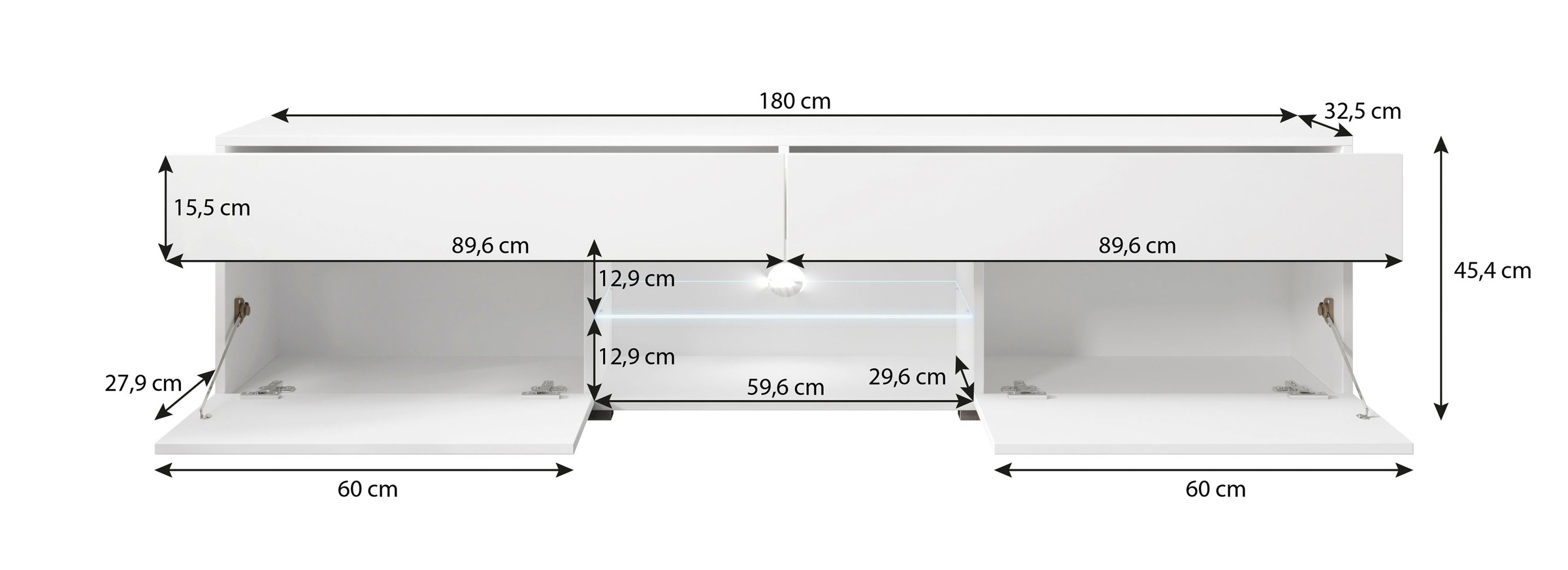 INOSIGN Lowboard »Carrera«, Breite 180 cm