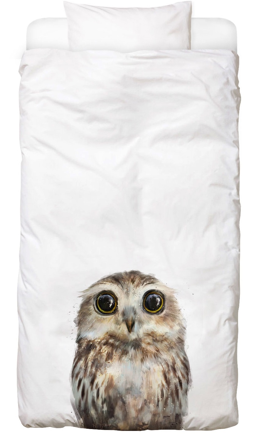 Juniqe Bettwäsche »Little Owl«, In vielen weiteren Designs erhältlich