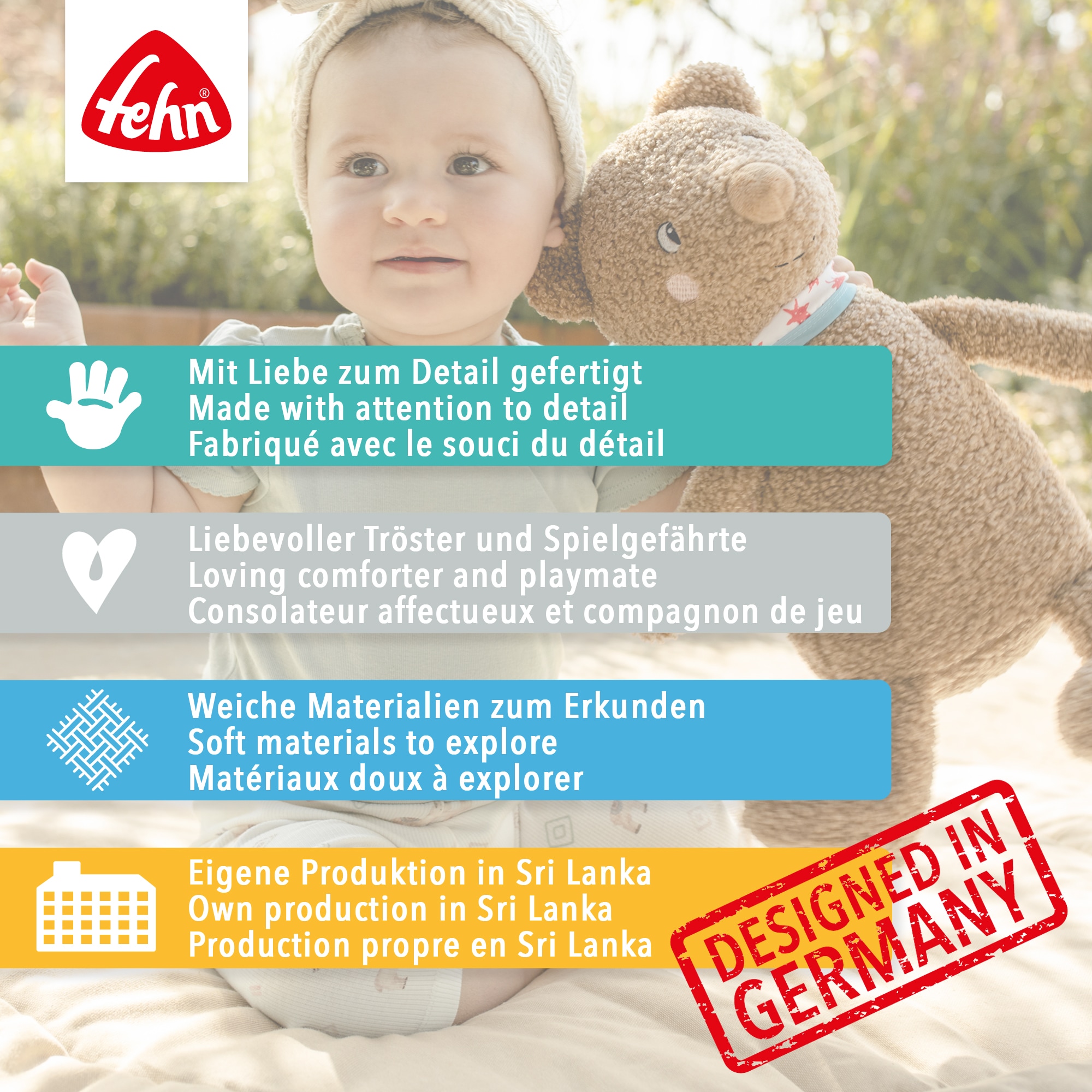 Fehn Kuscheltier »Capybara Clara,  Capybara Hello«