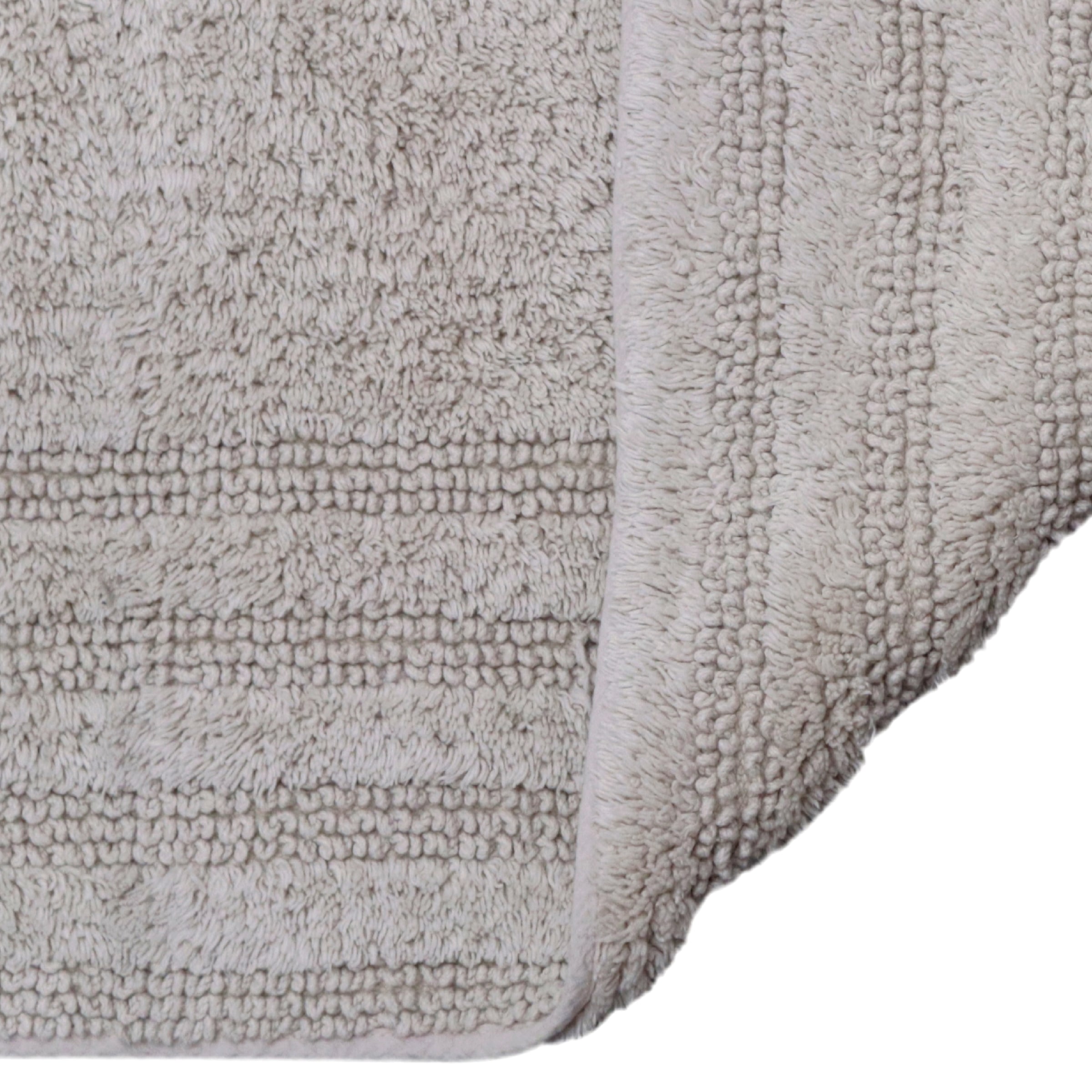 my home Badematte »Inga, Rahmen, Badvorleger, Badezimmer Teppich«, beidseitig nutzbar-fußbodenheizungsgeeignet-strapazierfähig, 100% Baumwolle, Hoch-Tief-Effekt, weich, trocknergeeignet