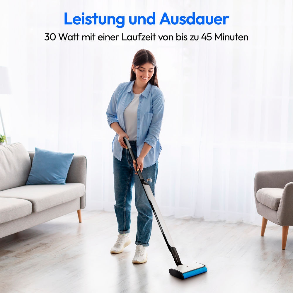 Medion® Akku-Bodenstaubsauger »H10 (MD 11319), Frisch und Schmutzwassertank, Selbstreinigungsfunktion«, LED-Display, bis zu 45 min Laufzeit, geeignet für alle Hartböden
