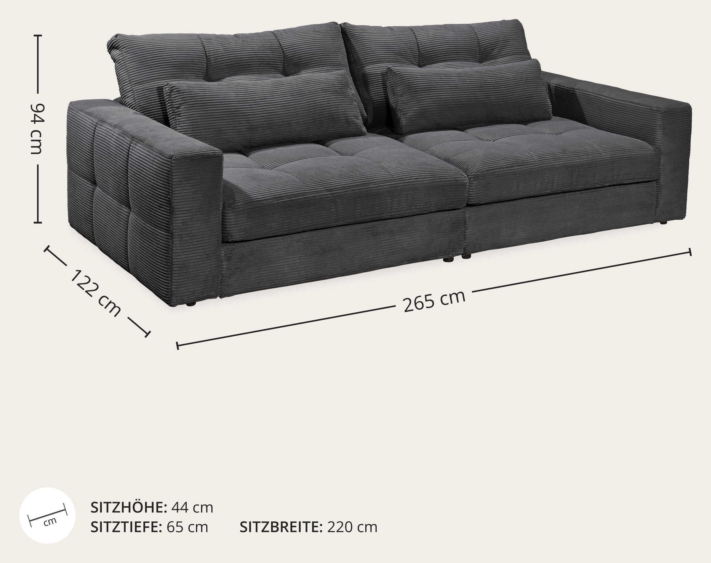 ED EXCITING DESIGN 3-Sitzer