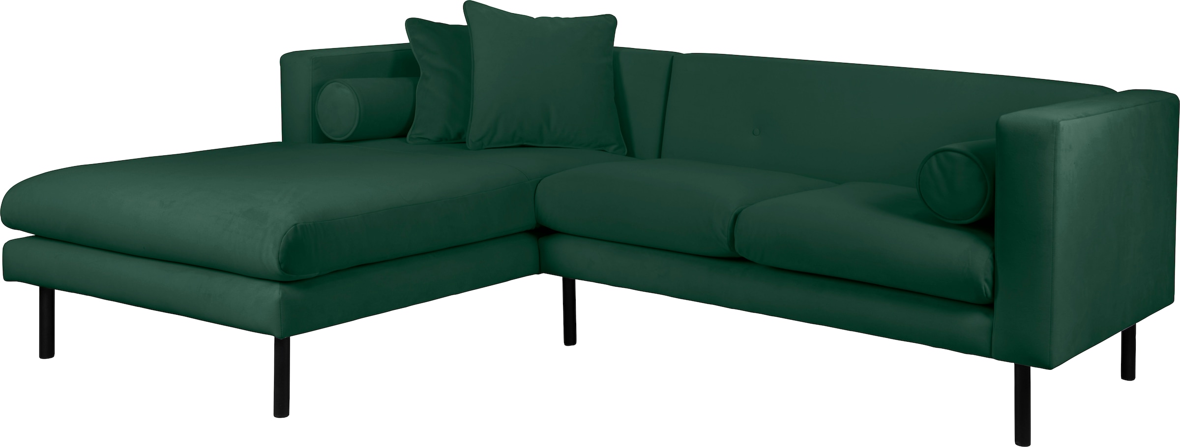 Guido Maria Kretschmer Home&Living Ecksofa »Lillibeth L-Form Designsofa, Maße B/T/H: 240/173/83 cm«, Zierkissen als Wendekissen, in Samtoptik oder Cord