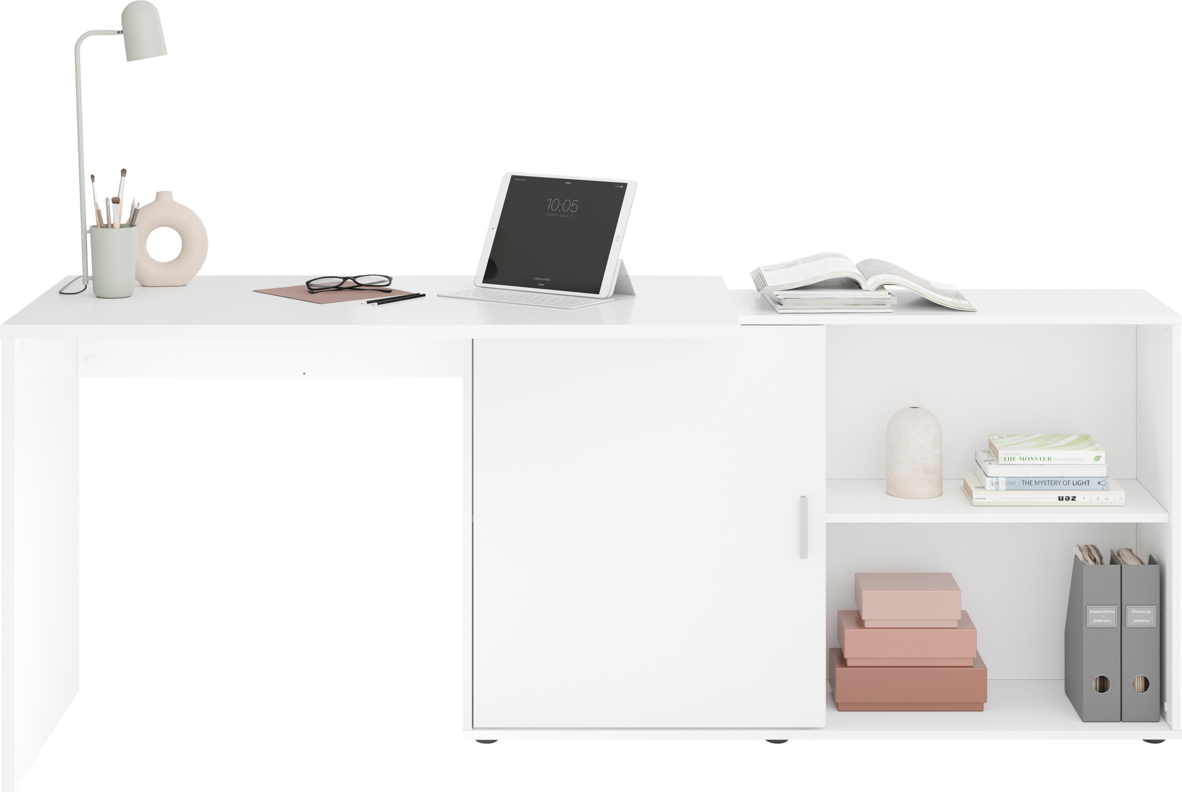 FMD Eckschreibtisch »Valley« Breite 118 cm