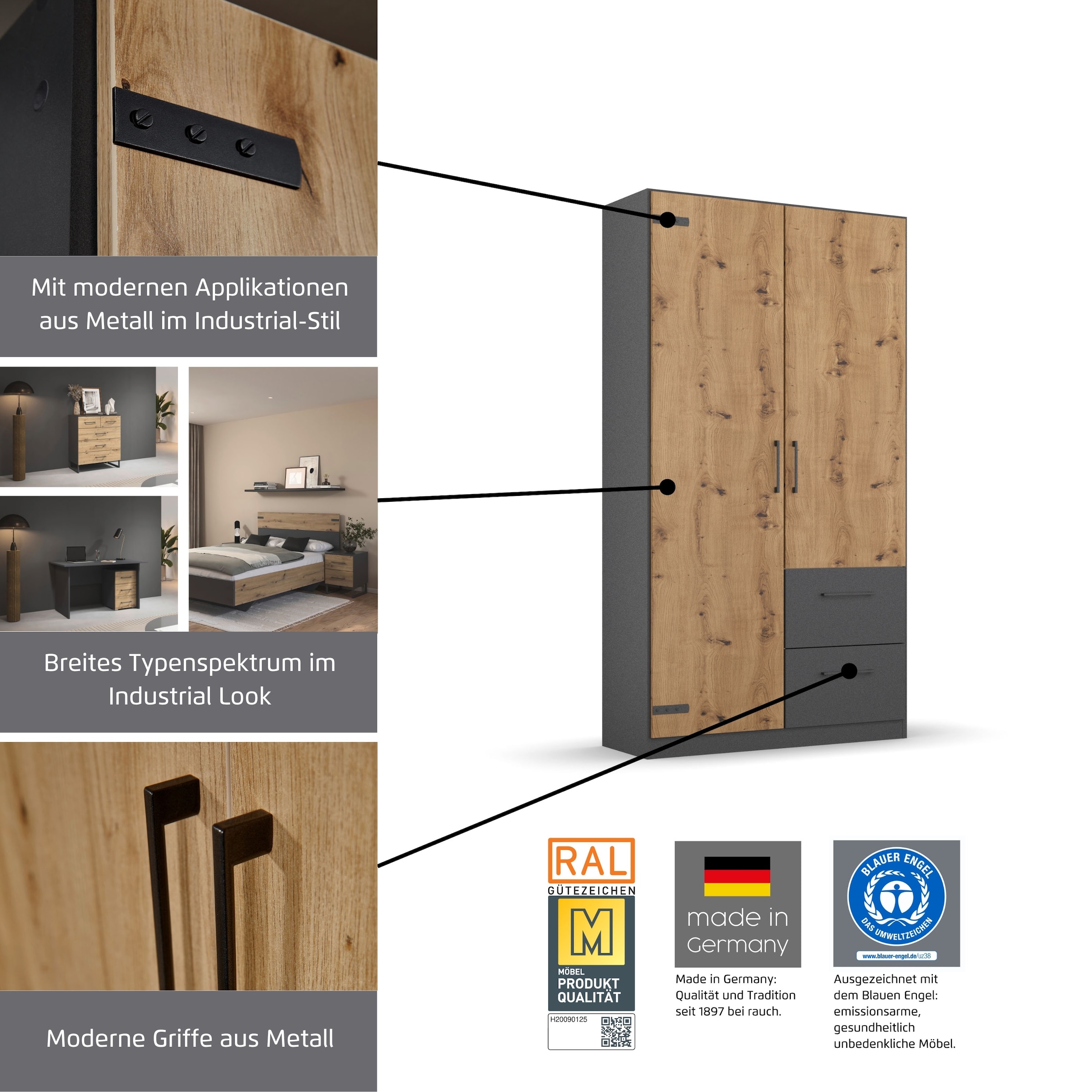 rauch Schrank-Set »Holmes«