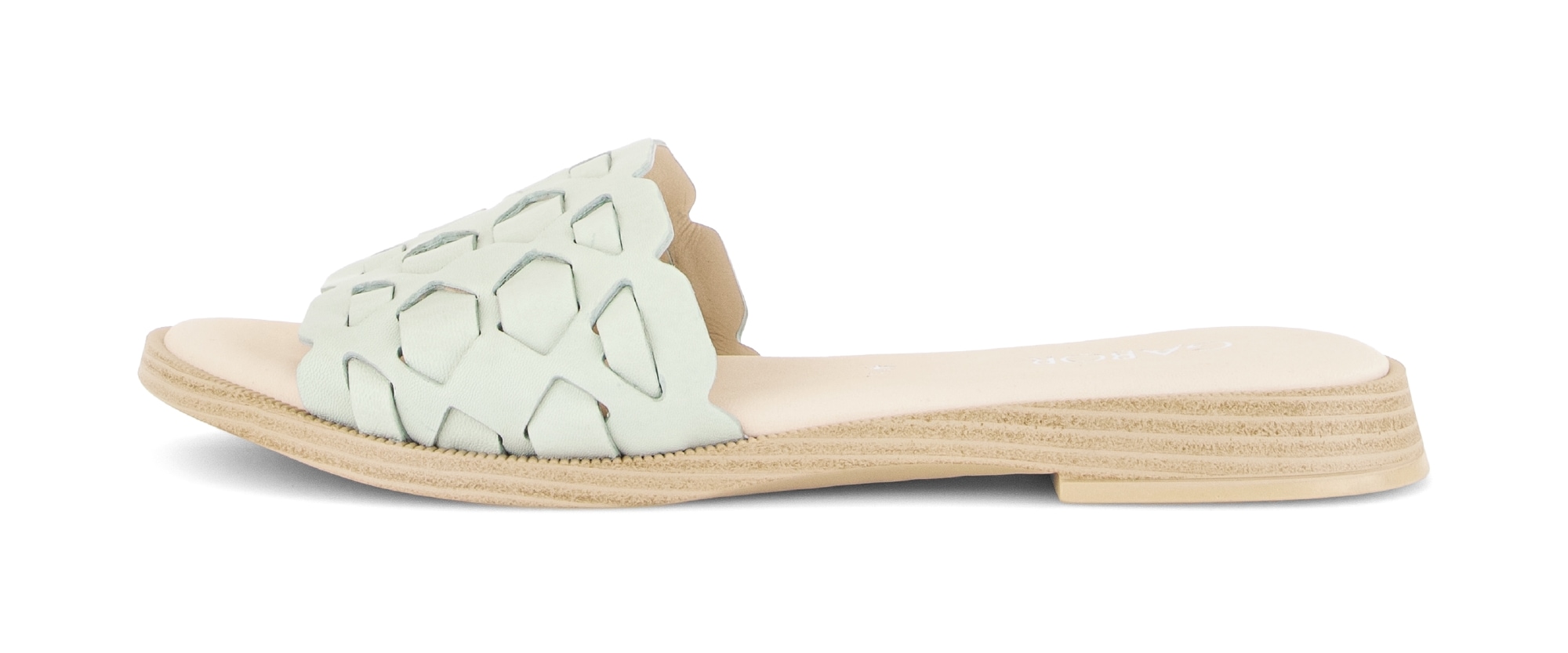 Gabor Pantolette  Blockabsatz, Sommerschuh mit hübschen Flechtriemen