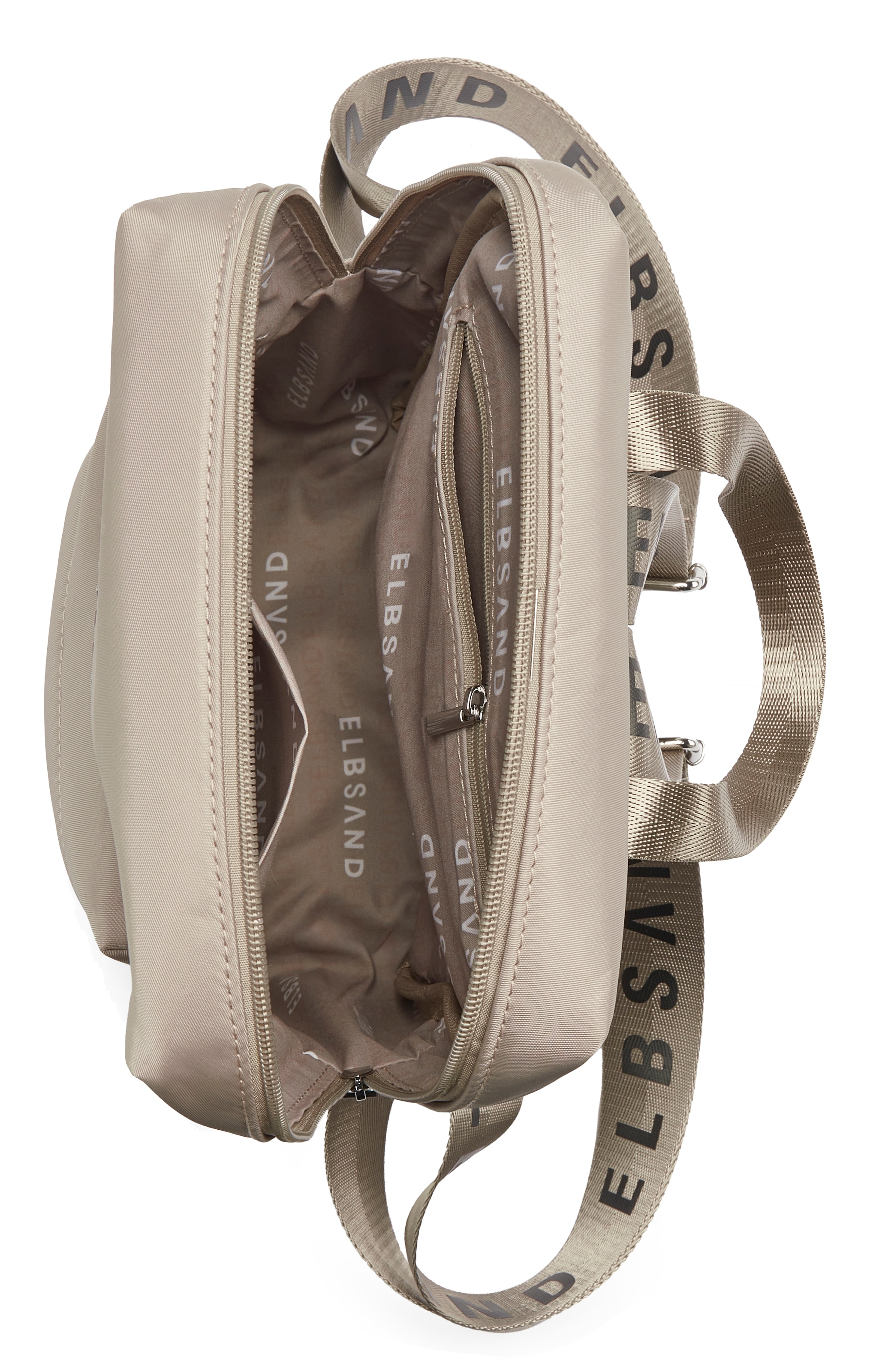 Elbsand Rucksack »City-Rucksack, Tasche, Freizeitrucksack« NEU mit bedruckten Schulterriemen VEGAN