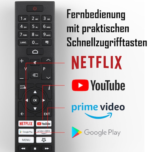 JVC LCD-LED Fernseher »LT-24VAH3255«, 60 cm/24 Zoll, HD ready, Android TV- Smart-TV jetzt kaufen bei OTTO