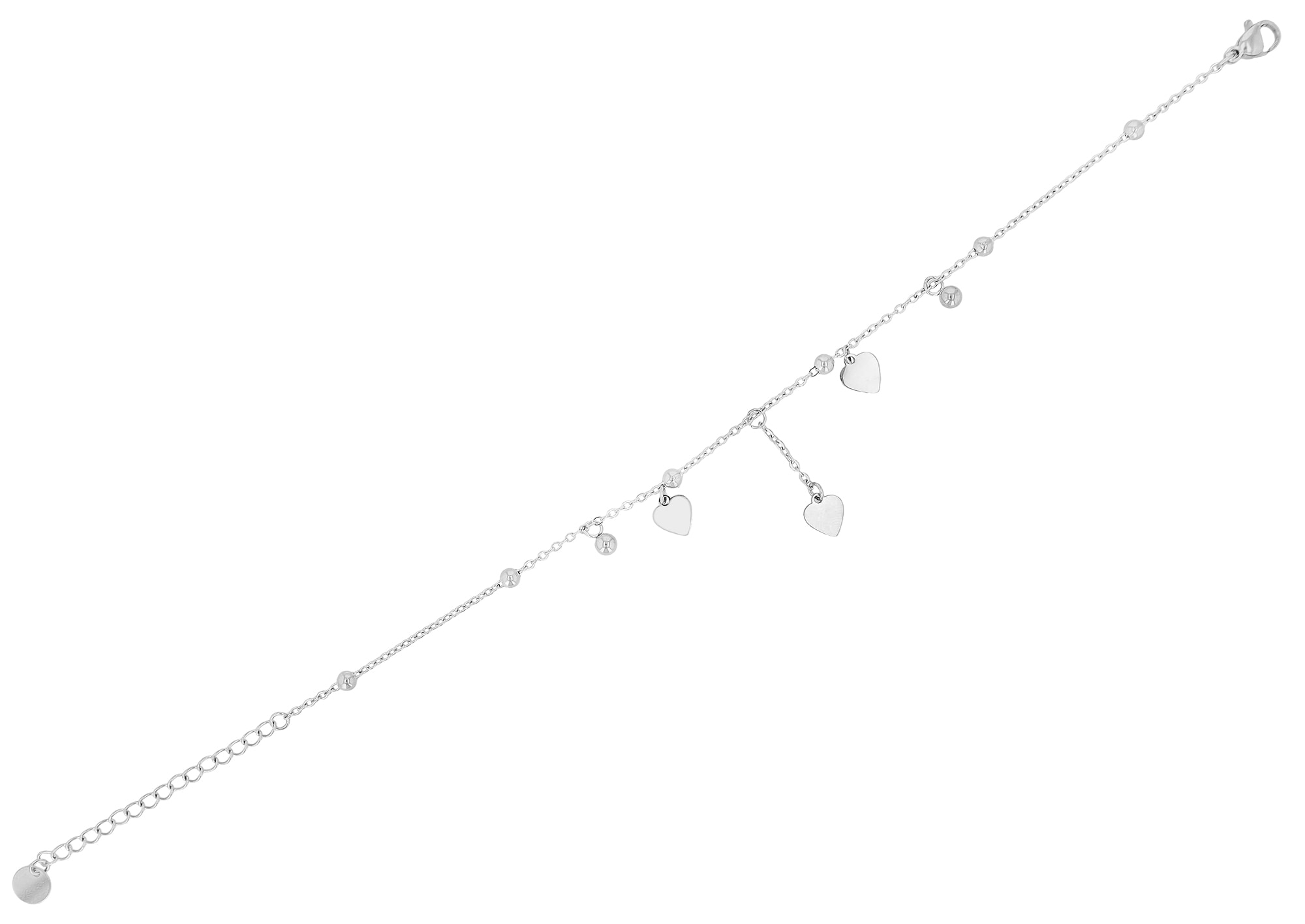 Adelia´s Fußkette »Damen Fußkettchen ¿ Herz aus Edelstahl«