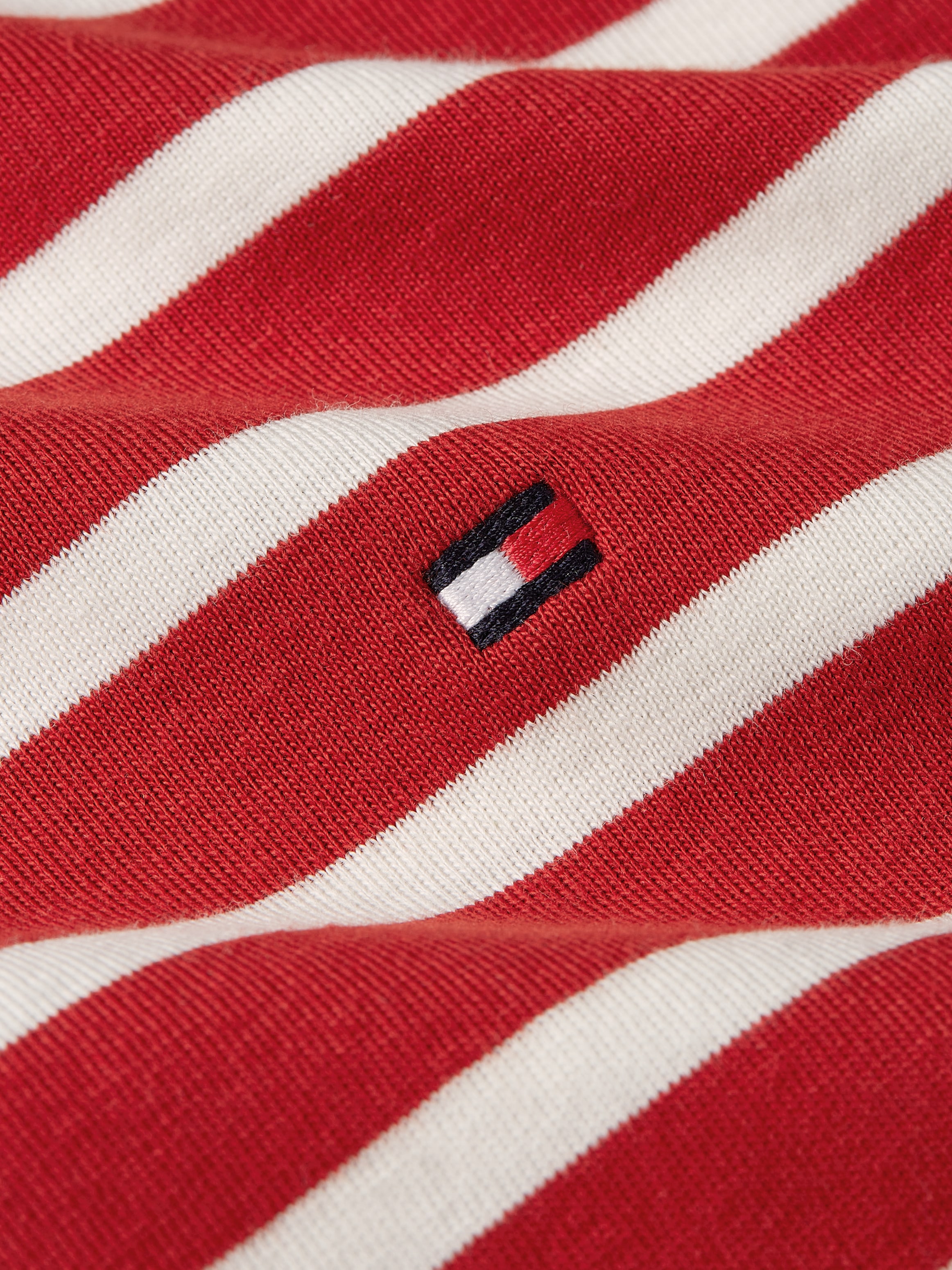 Tommy Hilfiger Shirtkleid »NEW CODY STR SLIM SHORT DRS SS«, mit allover Streifendessin, Logo-Flag