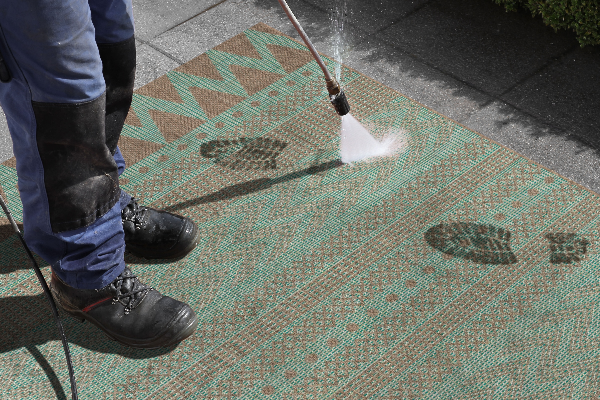 NORTHRUGS Läufer »Sidon«, rechteckig, 4 mm Höhe, In-und Outdoor geeignet, Strapazierfähig und pflegeleicht, Flachgewebe