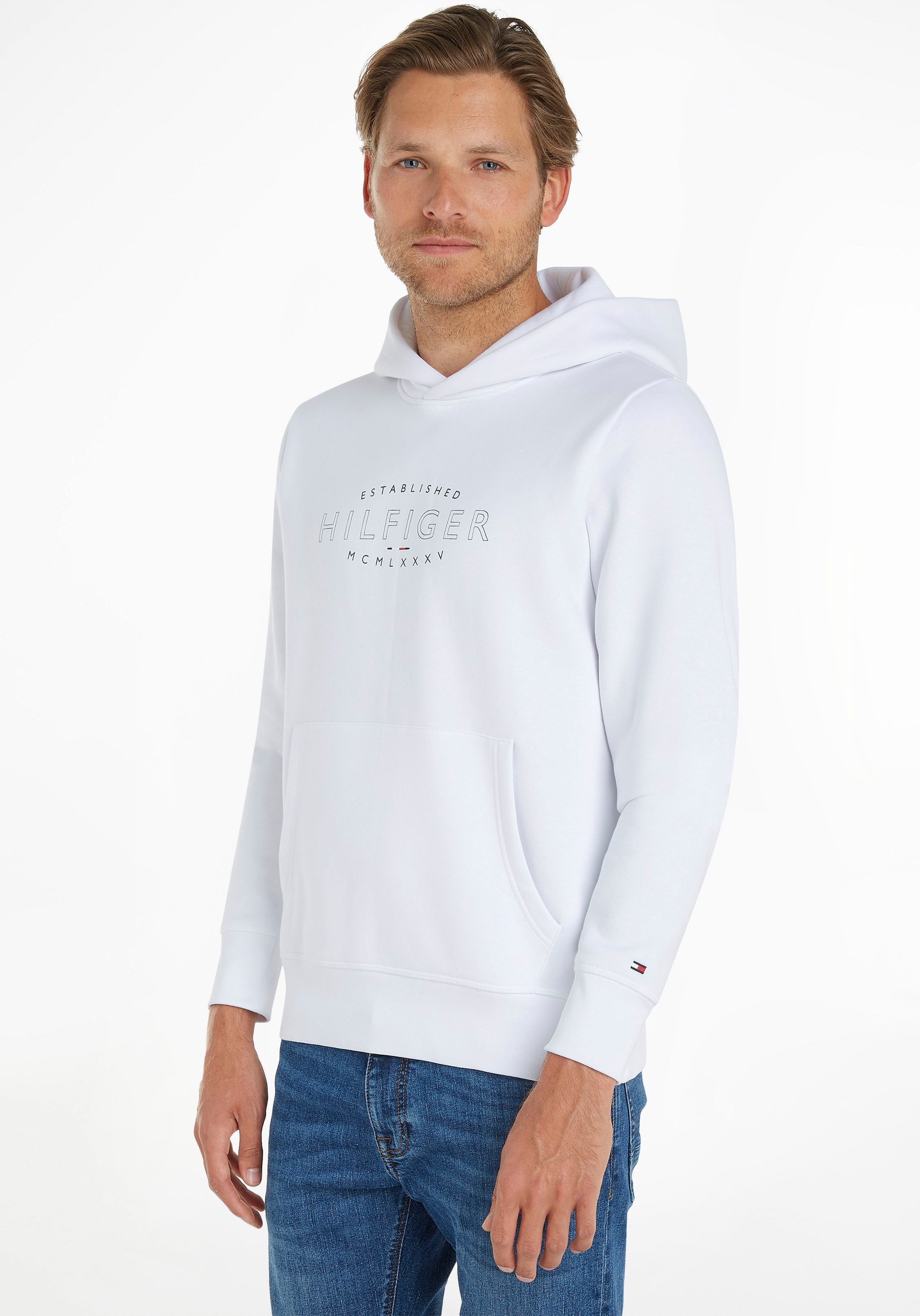 Tommy Hilfiger Kapuzensweatshirt »HILFIGER CURVE LOGO HOODY« online shoppen  bei OTTO
