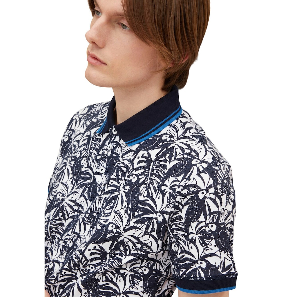 TOM TAILOR Poloshirt, mit Alloverprint