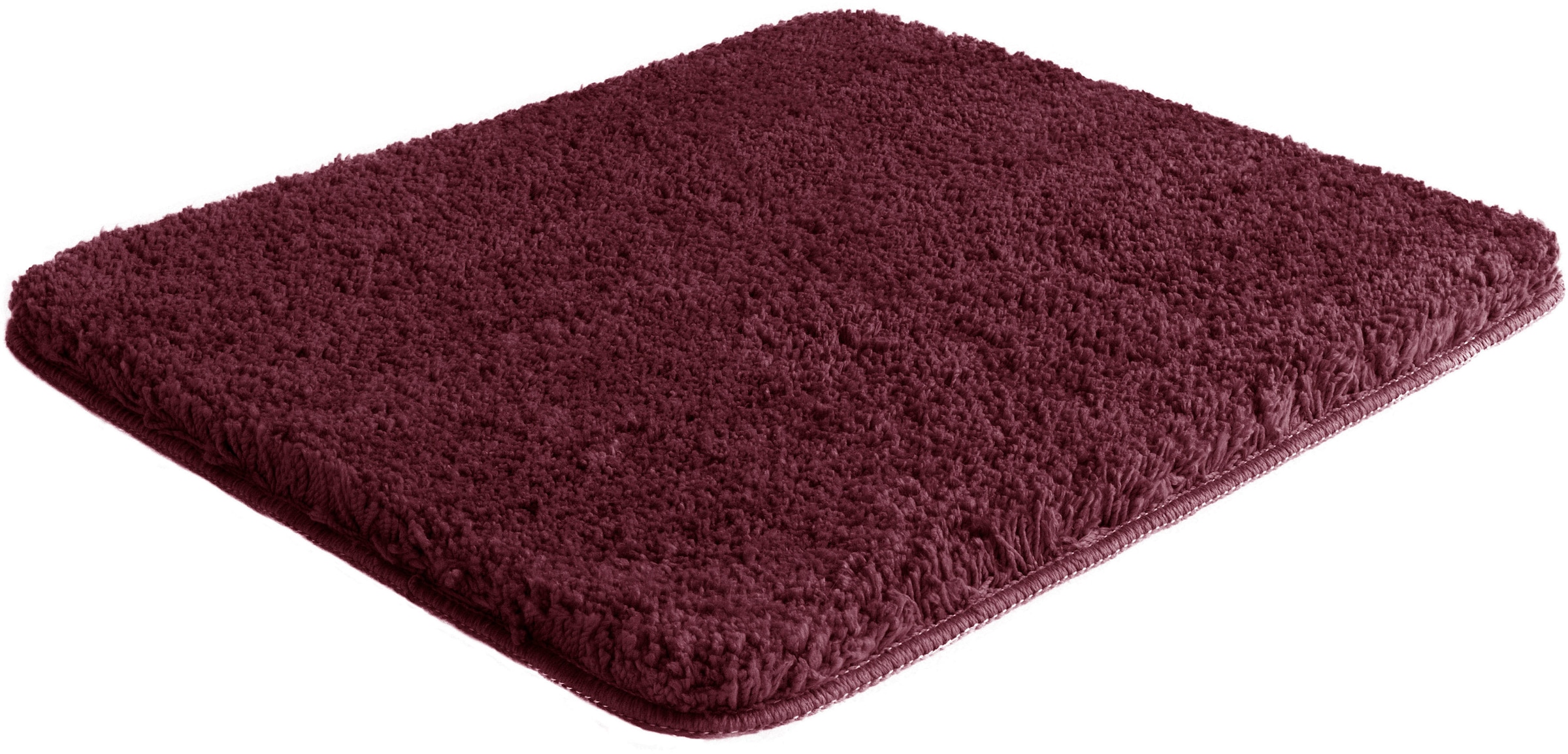 my home Badematte »Sanremo, Badvorleger, Badezimmer Teppich, sehr weich«, rutschhemmend beschichtet, fußbodenheizungsgeeignet-schnell trocknend, Badteppich, unifarben, rechteckig, rund & als 3-tlg. Set erhältlich