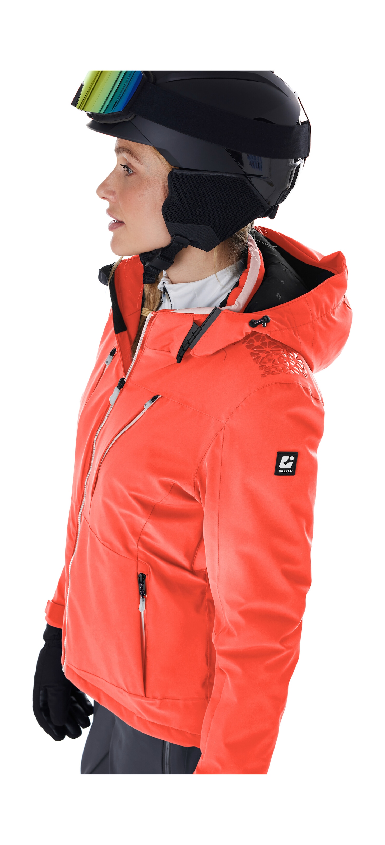 Killtec Skijacke »KSW 42 WMN SKI JCKT« Wasserdicht, atmungsaktiv, 4-Wege-Stretch, viele Taschen, recycelt