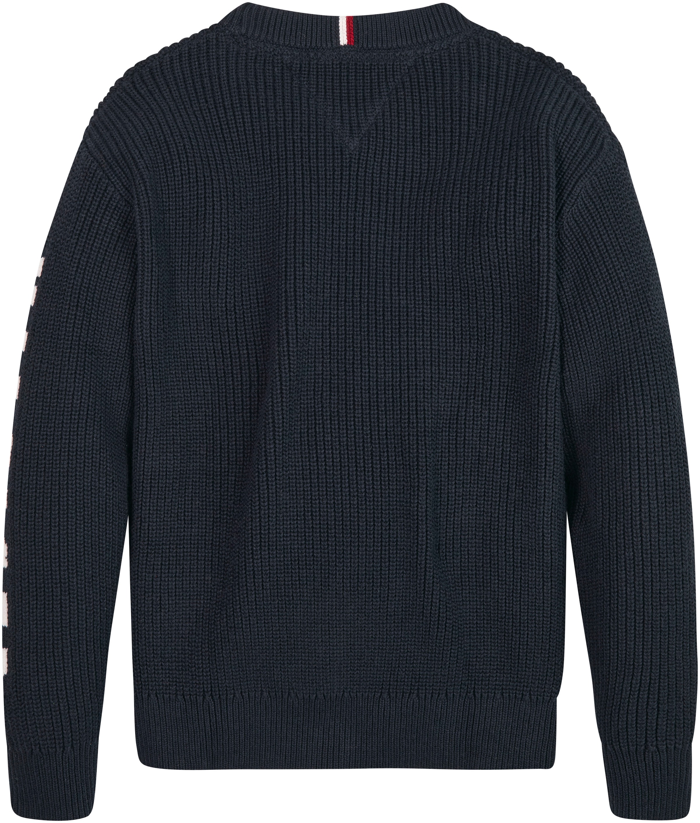 Tommy Hilfiger Strickpullover »MONOTYPE SWEATER«, mit modischen Label-Applikationen