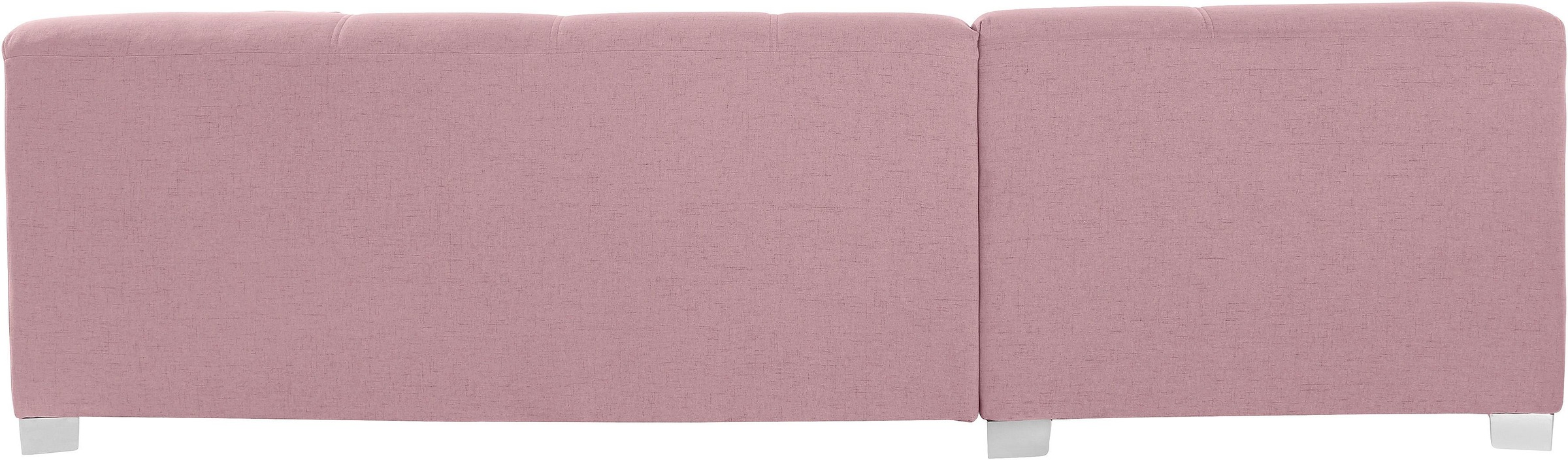 DOMO collection Ecksofa »Bero, elegant und zeitlos, flache Armlehnen, L-Form«, fester Sitzkomfort, wahlweise mit Bettfunktion