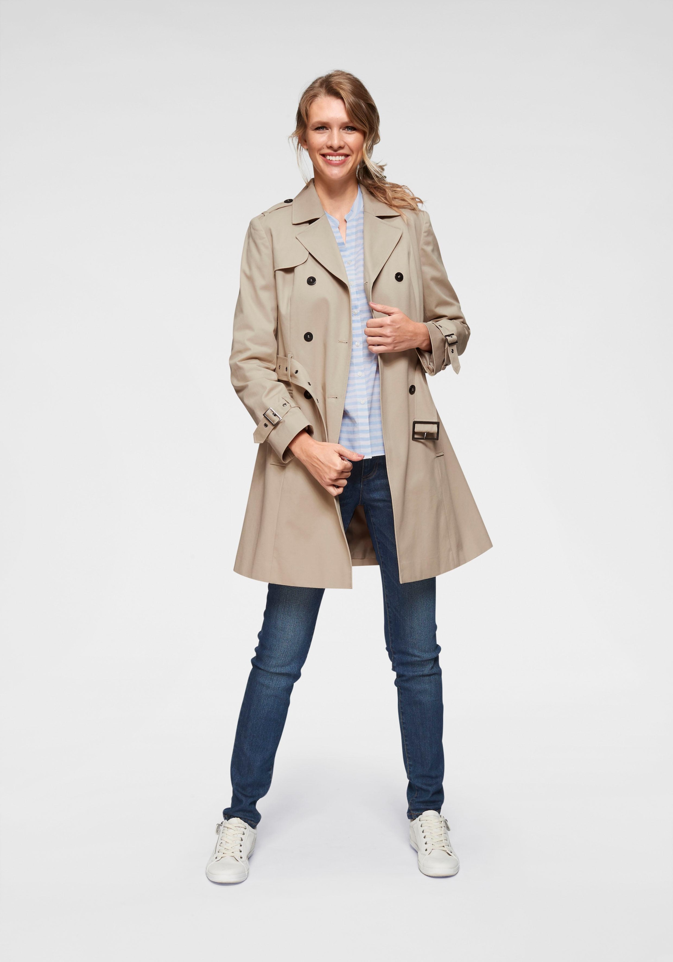 Aniston CASUAL Regulieren Trenchcoat, Online mit zum Gürtel im Shop OTTO