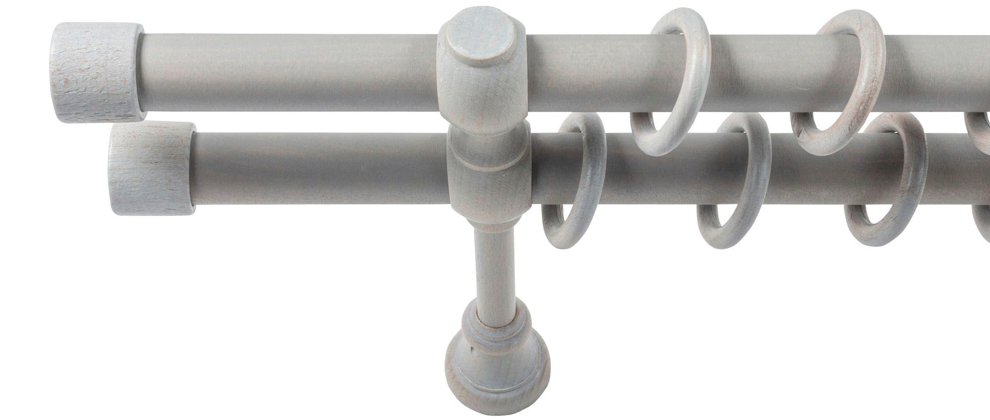 SN DECO GROUP Gardinenstange »Cafiro«, 2 läufig-läufig, Fixmaß