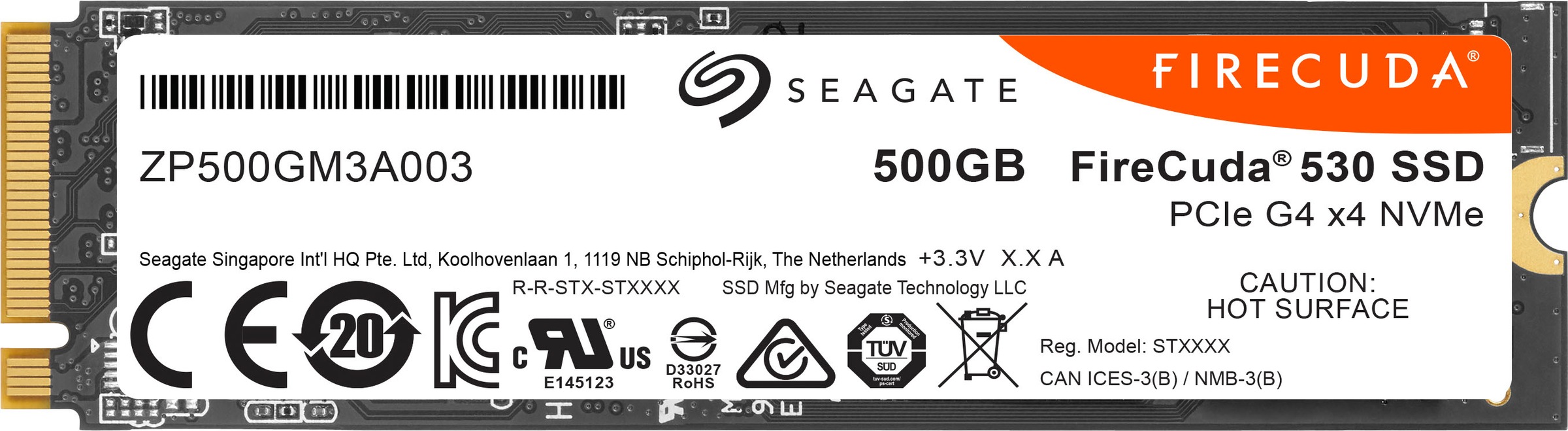 Seagate Gaming-SSD »FireCuda 530«, Anschluss M.2 PCIe 4.0, Inklusive 3 Jahre Rescue Data Recovery Services