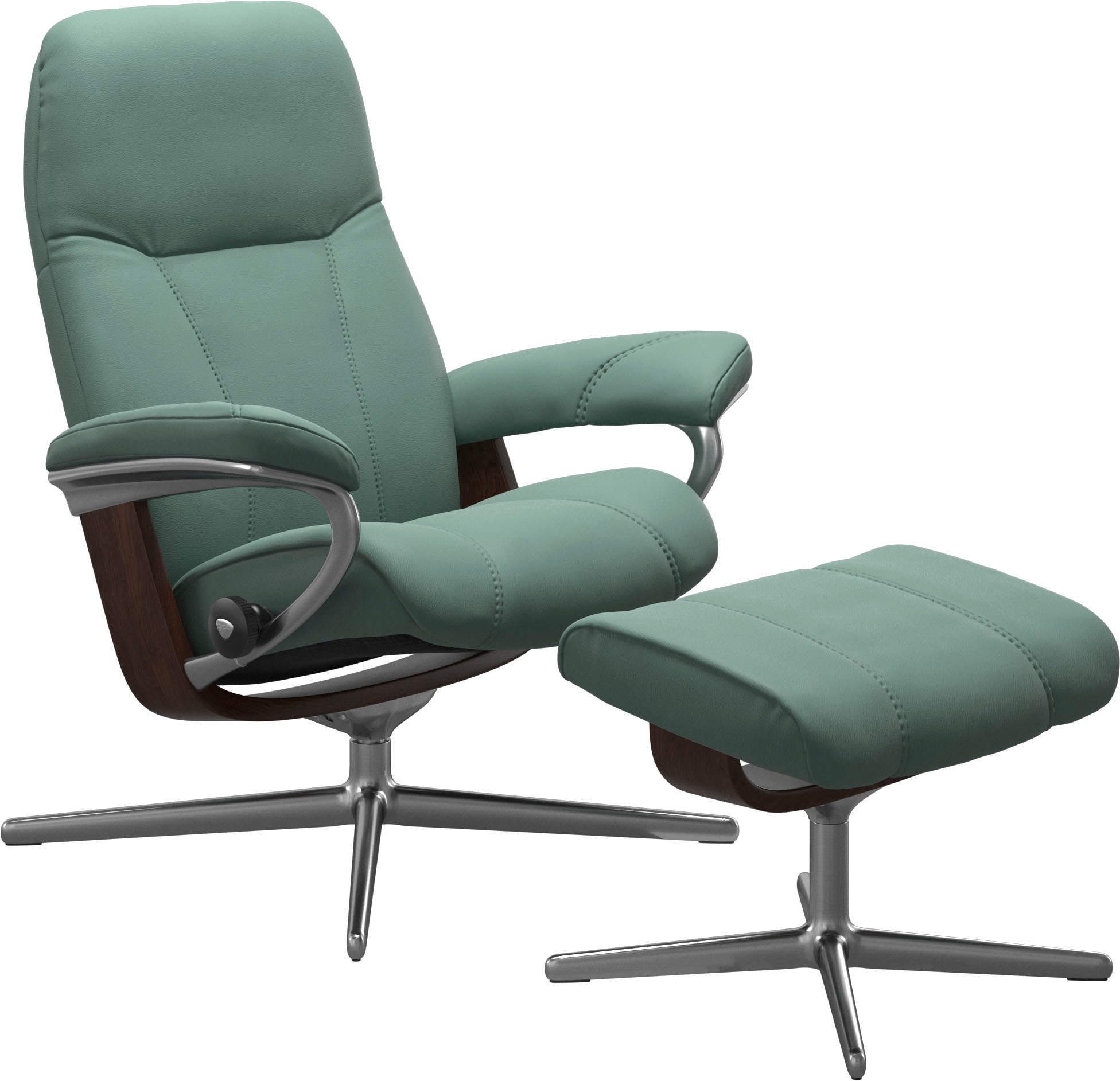 Stressless® Relaxsessel »Consul«, mit Cross Base, Größe S, M & L, Holzakzent Braun