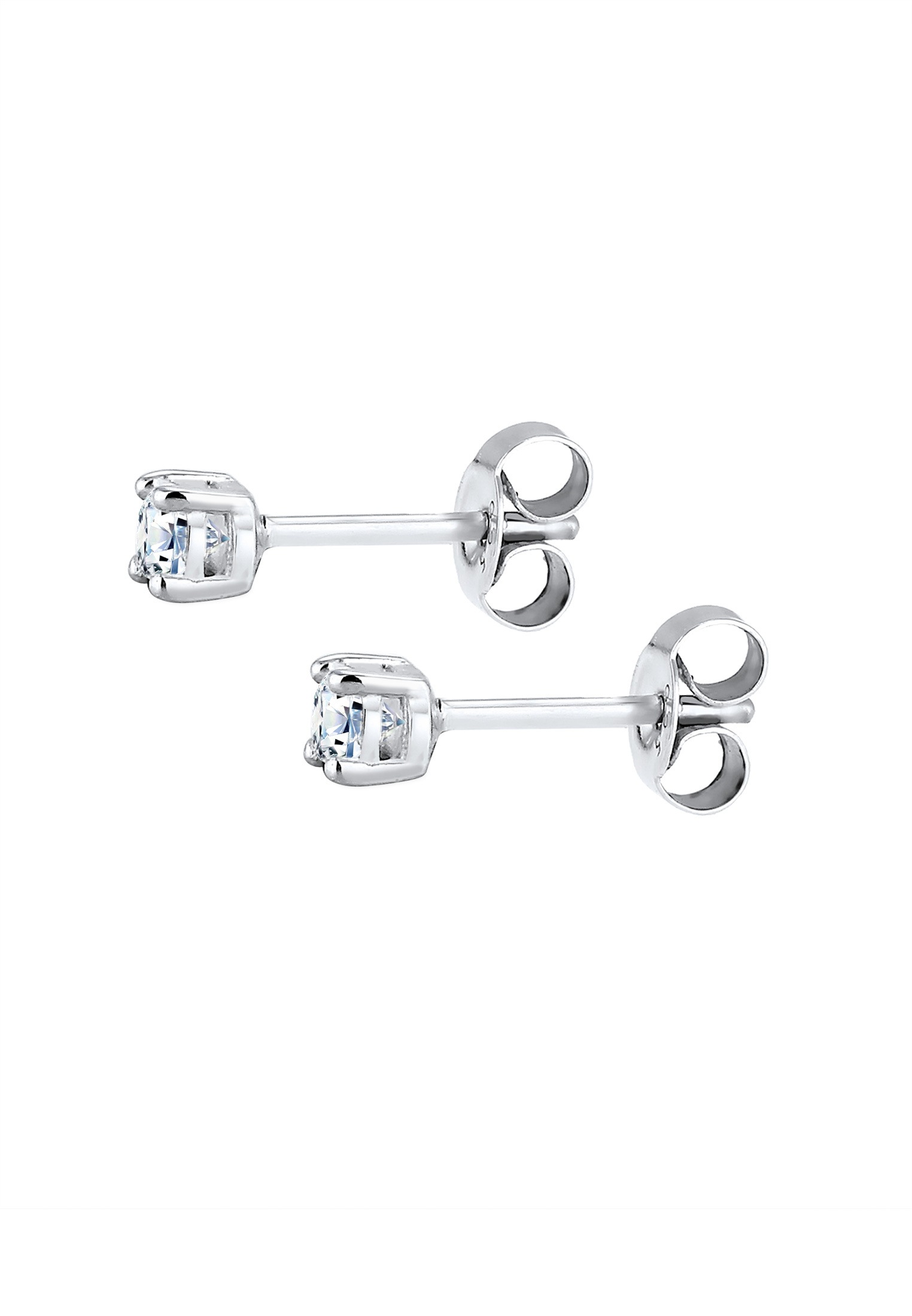 Elli DIAMONDS Paar Ohrstecker »Ohrringe Ohrstecker Diamant Weiß Brillantschliff (0.12 ct) 925 Sterling Silber«